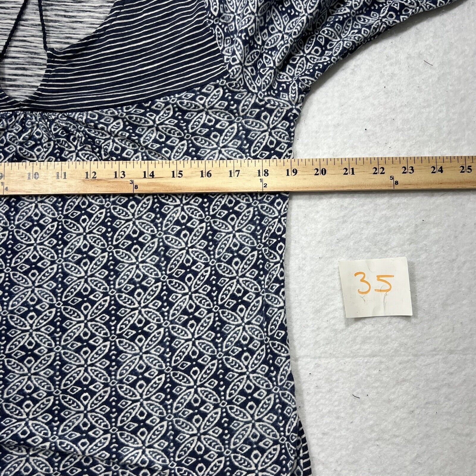Lucky Brand Lucky Brand Blue Lightweight Pullover Blouse With Tassels Size M / US 6-8 / IT 42-44 - 7 Thumbnail