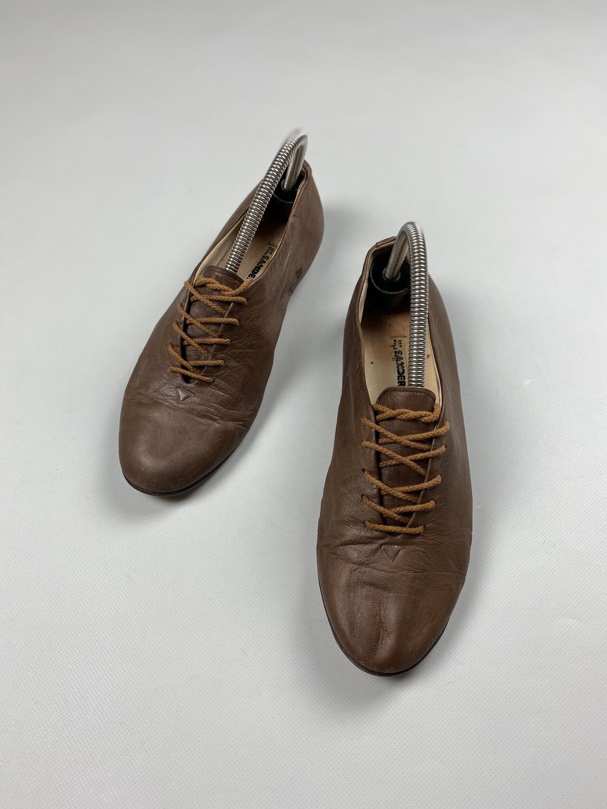 Jil Sander × Vintage Jil Sander ladies leather flats ballets size 40 1/2 Size US 10.5 / IT 40.5 - 11 Thumbnail