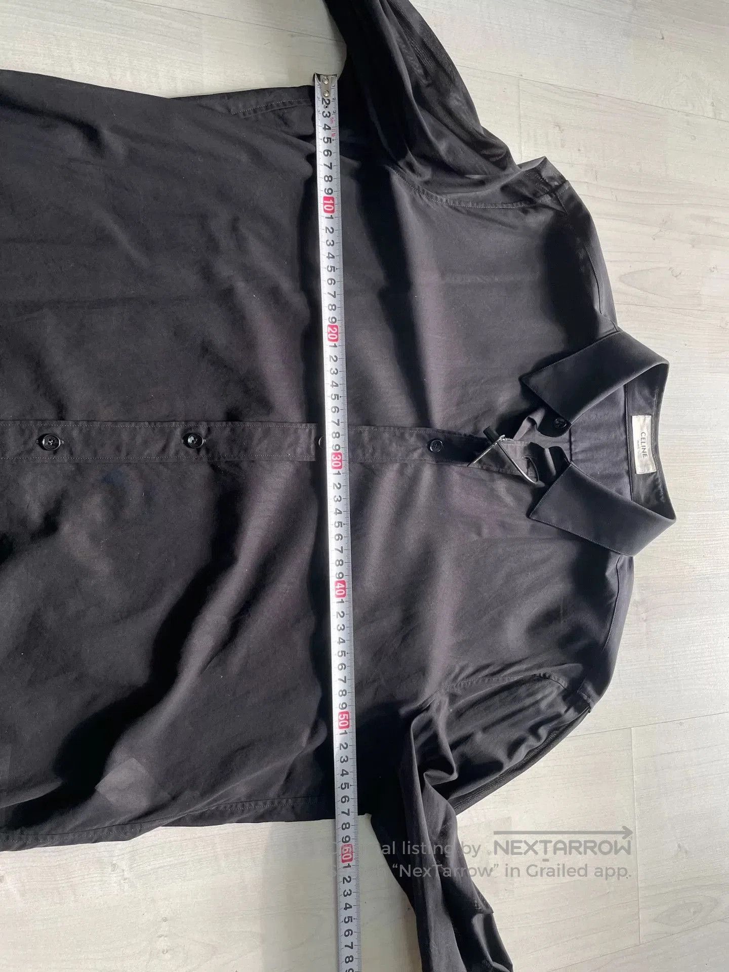 Hedi Slimane CELINE Hedi Slimane Black Shirt 41. Size US M / EU 48-50 / 2 - 3 Thumbnail