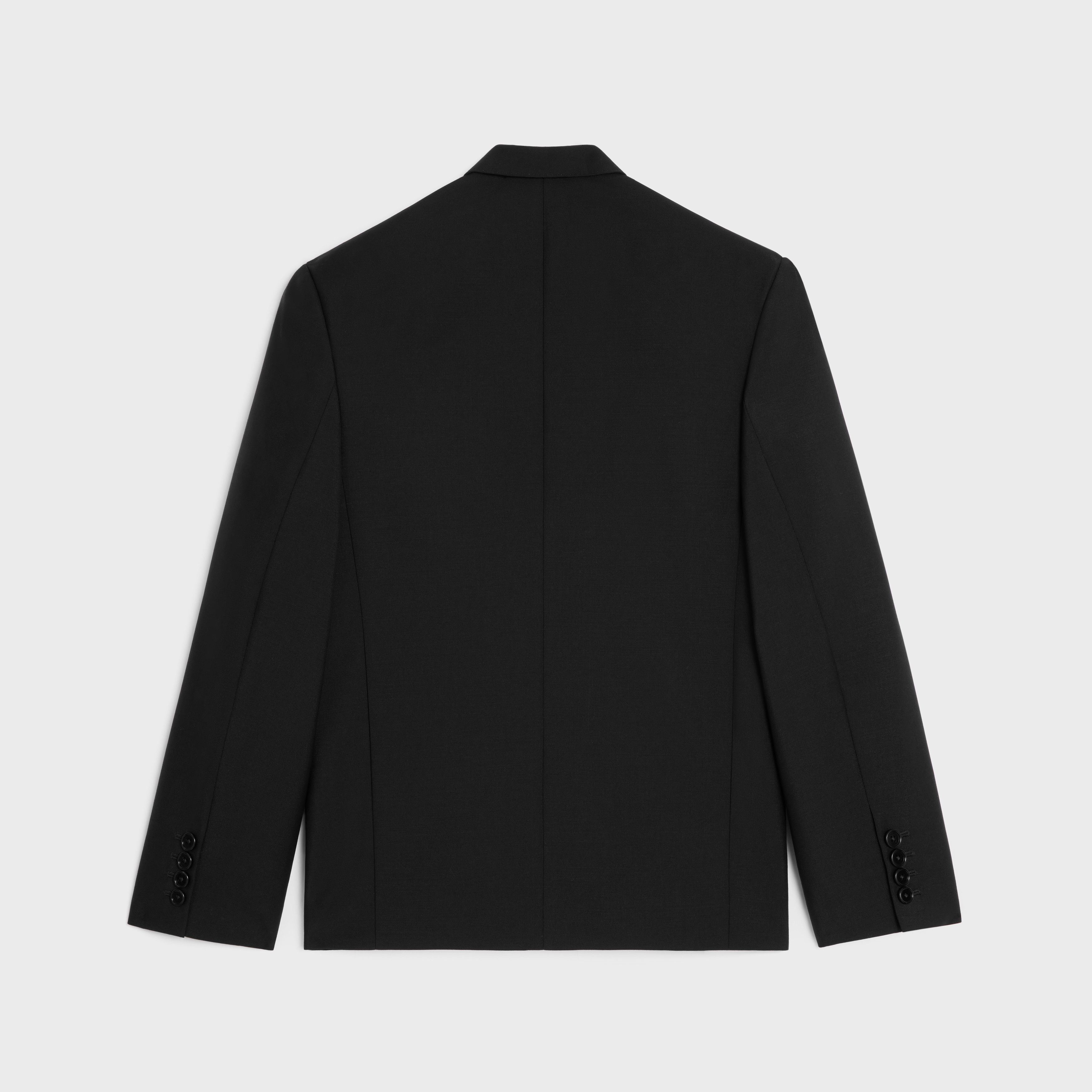 Celine o1bcso1str0825 2V93J674D Spencer Boxy Jacket in Black Size US XL / EU 56 / 4 - 2 Thumbnail