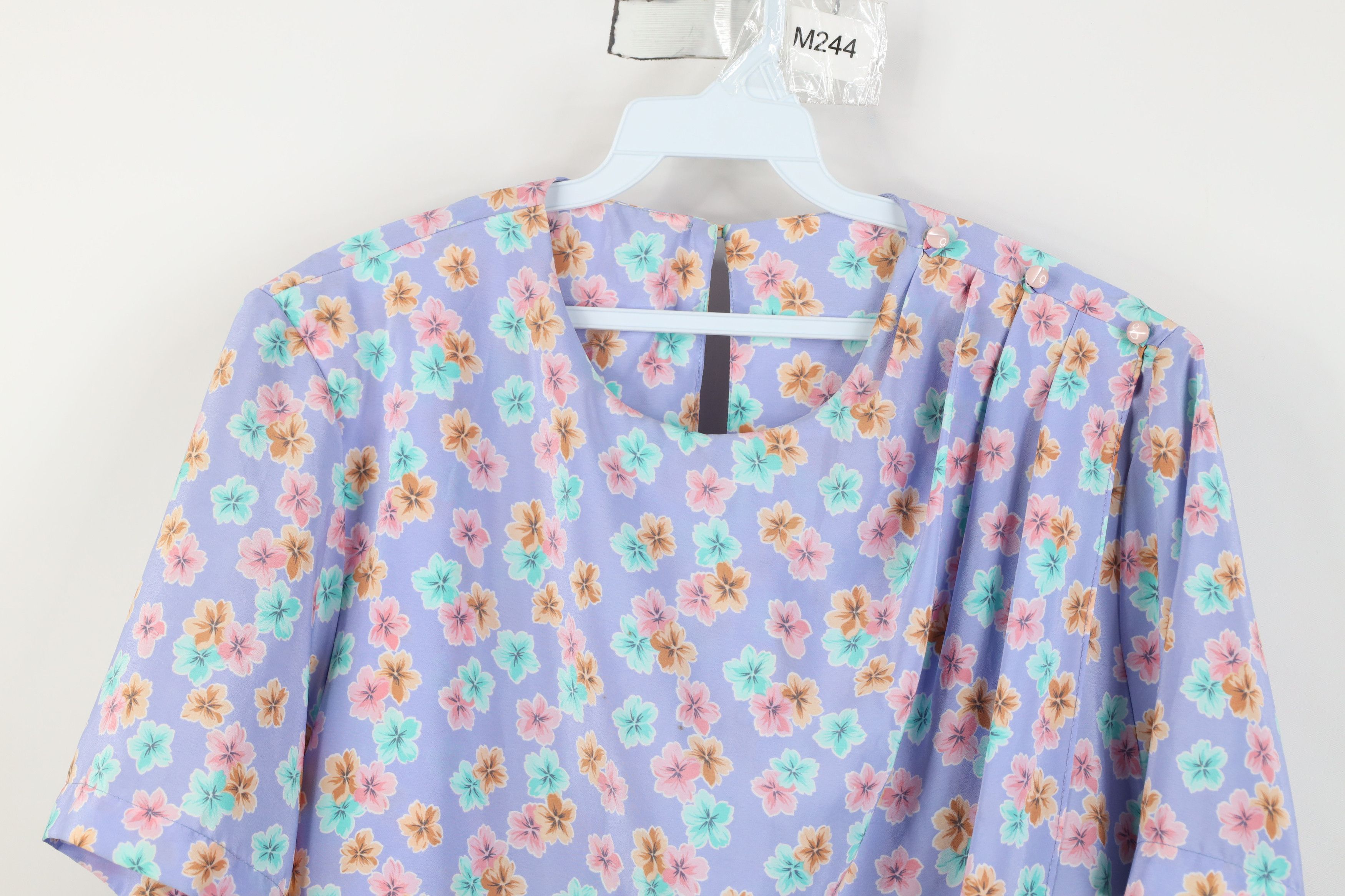 Vintage Vintage 90s Streetwear Over Print Short Sleeve Shirt Top USA Size M / US 6-8 / IT 42-44 - 2 Thumbnail