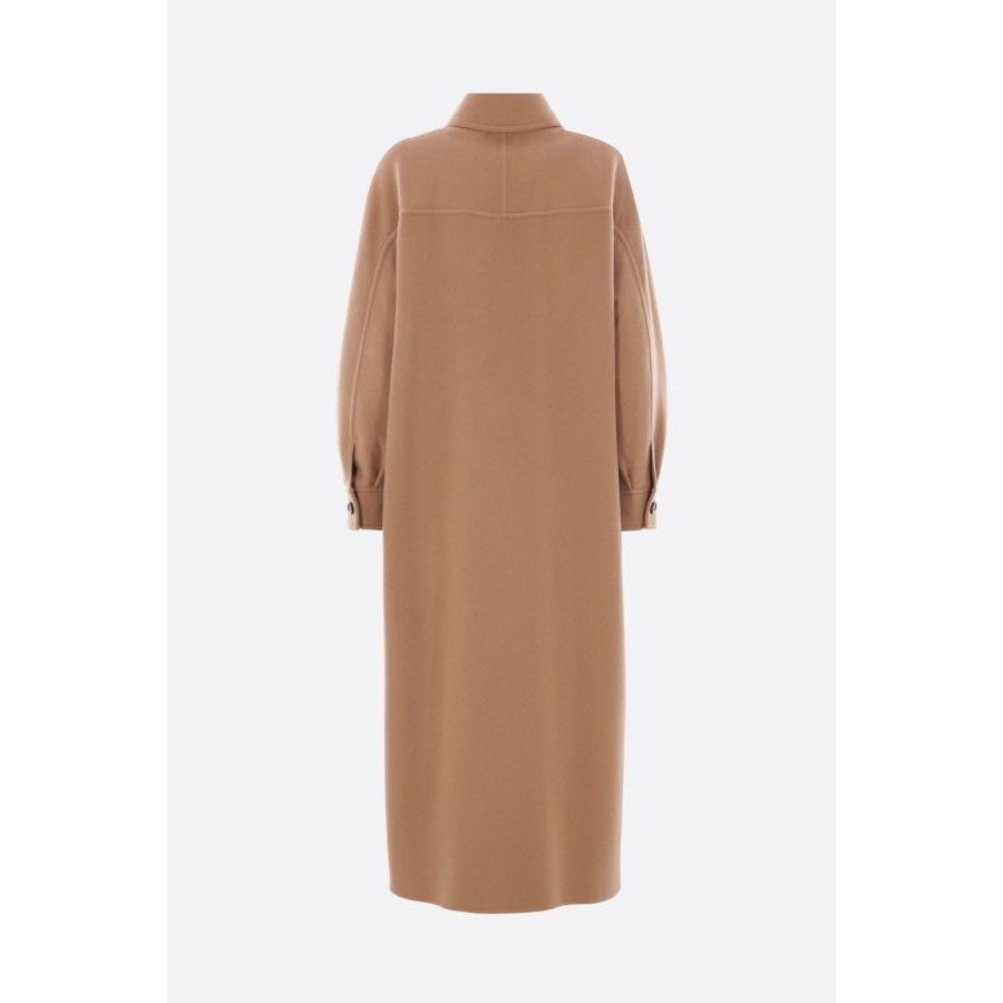 Max Mara MAX MARA Aldo Brown Wool/Cashmere Single-Breasted Coat New & Size XS / US 0-2 / IT 36-38 - 2 Thumbnail