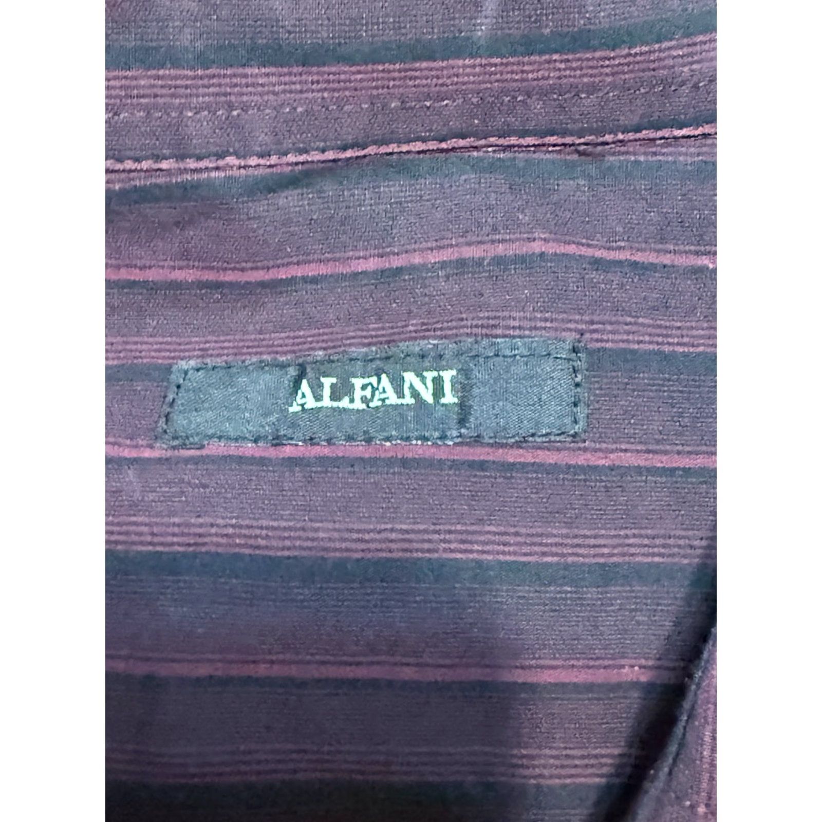 Alfani Alfani Shirt Men’s Size Large Red Black Stripe Long Sleeve Button Up Shirt Size US L / EU 52-54 / 3 - 6 Thumbnail