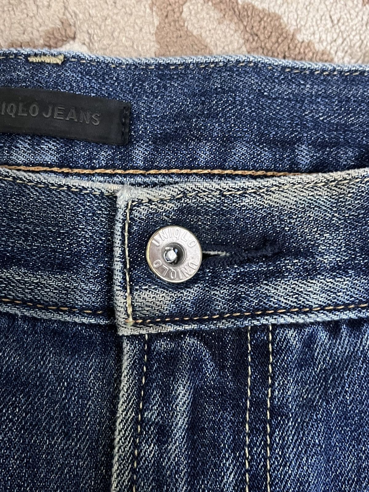 Japanese Brand × Uniqlo Baggy Japanese Brand Uniqlo Blue Style Denim Size US 35 - 5 Thumbnail
