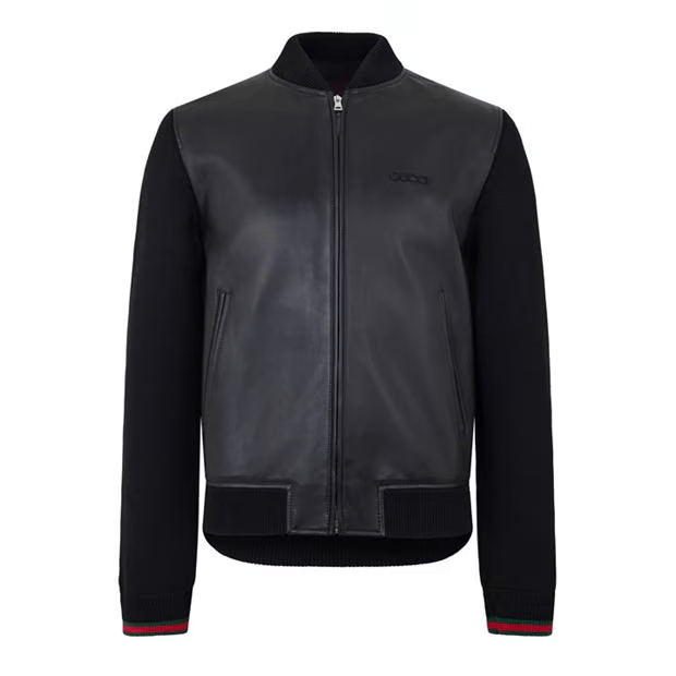 Gucci Leather Knit Jacket Size US M / EU 48-50 / 2 - 1 Thumbnail