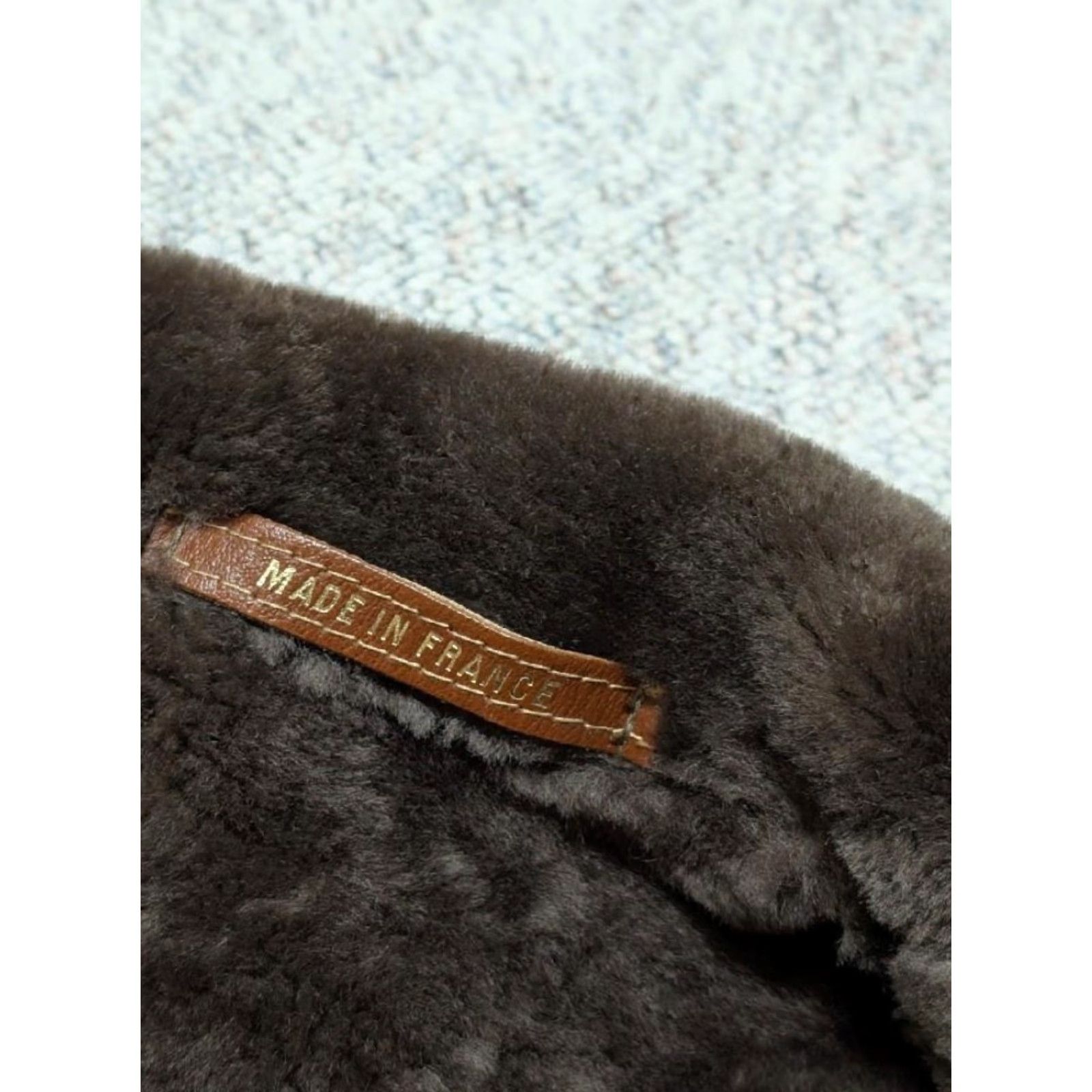 Nordstrom VINTAGE Nordstrom SHEARLING CoAt Leather Brown 42 M France Mens Size US M / EU 48-50 / 2 - 7 Thumbnail