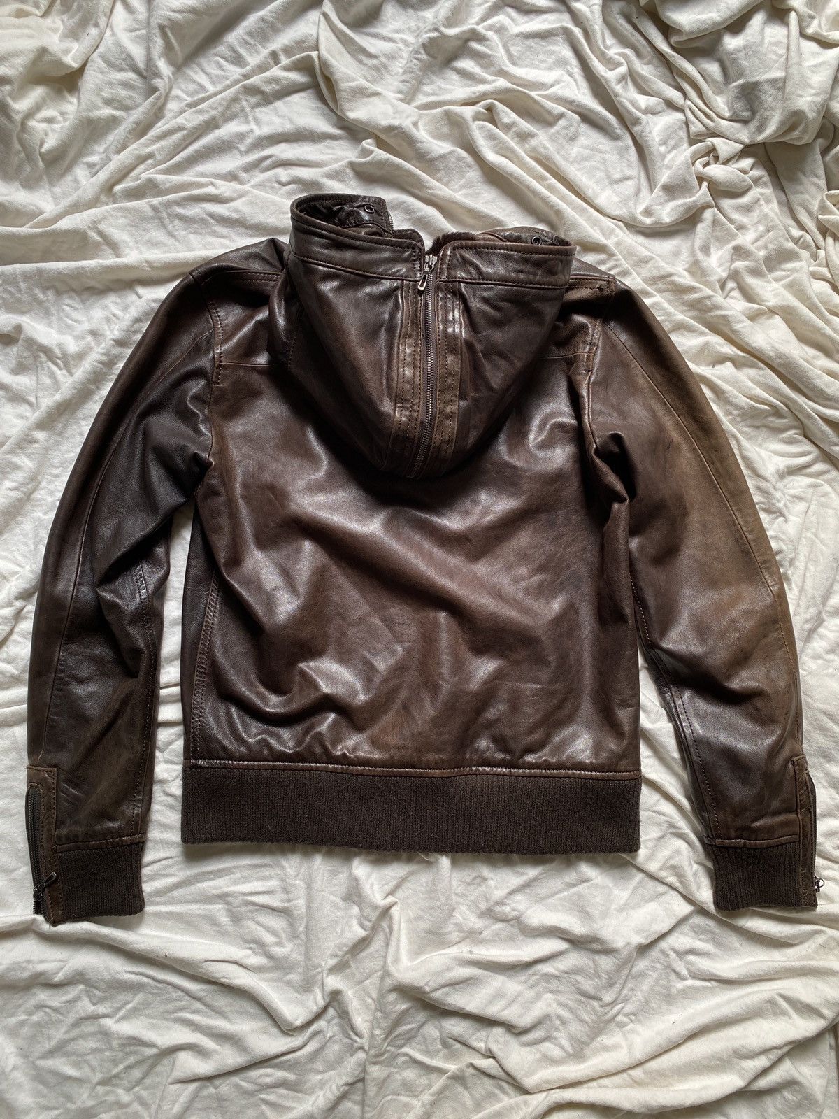 Tete Homme Archive Tete homme hooded leather jacket Size US M / EU 48-50 / 2 - 7 Thumbnail
