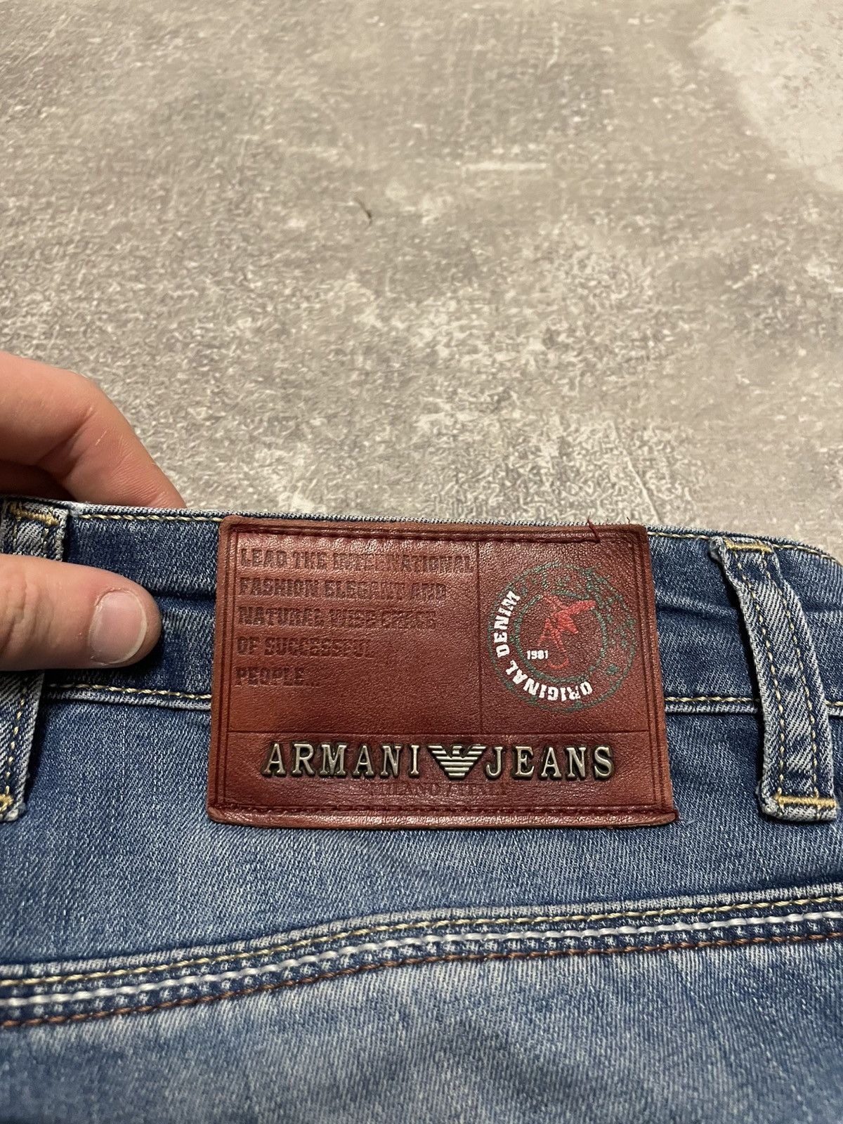 Armani × Vintage Vintage Armani Jeans Denim 33 Size Size US 33 - 10 Thumbnail