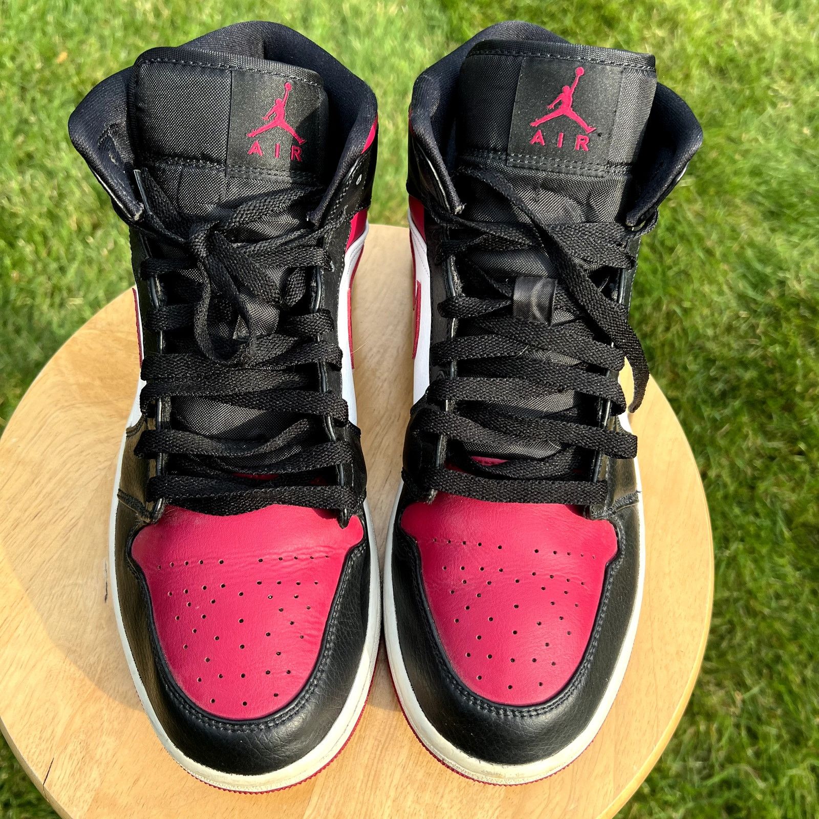 Jordan Brand × Nike Size 10 - Air Jordan 1 Mid Noble Red Men's Shoes - Ships Now Size US 10 / EU 43 - 4 Thumbnail