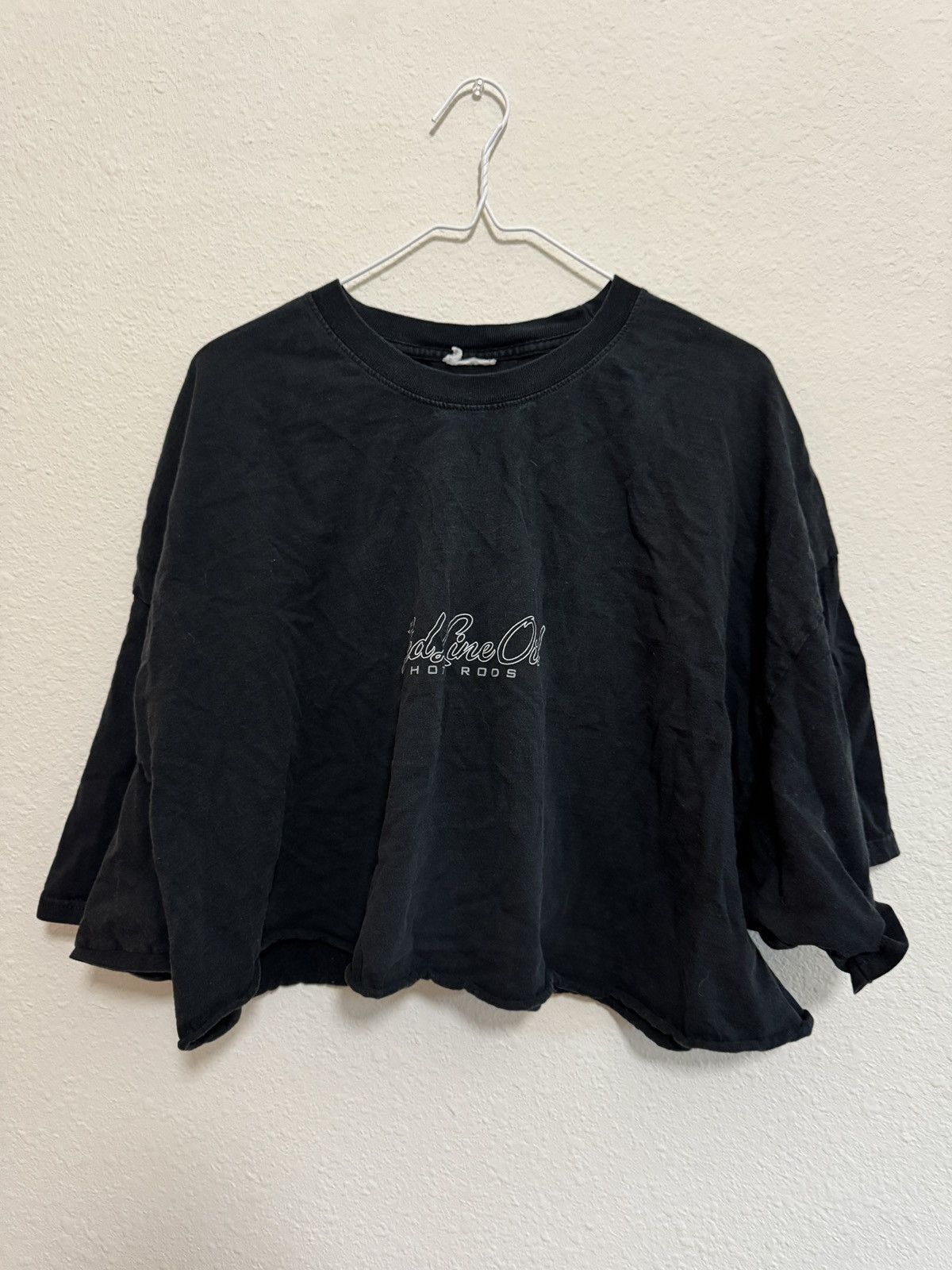 Vintage Redline Oil Hot Rods Cropped Tee Size XXL / US 16-18 / IT 52-54 - 2 Thumbnail