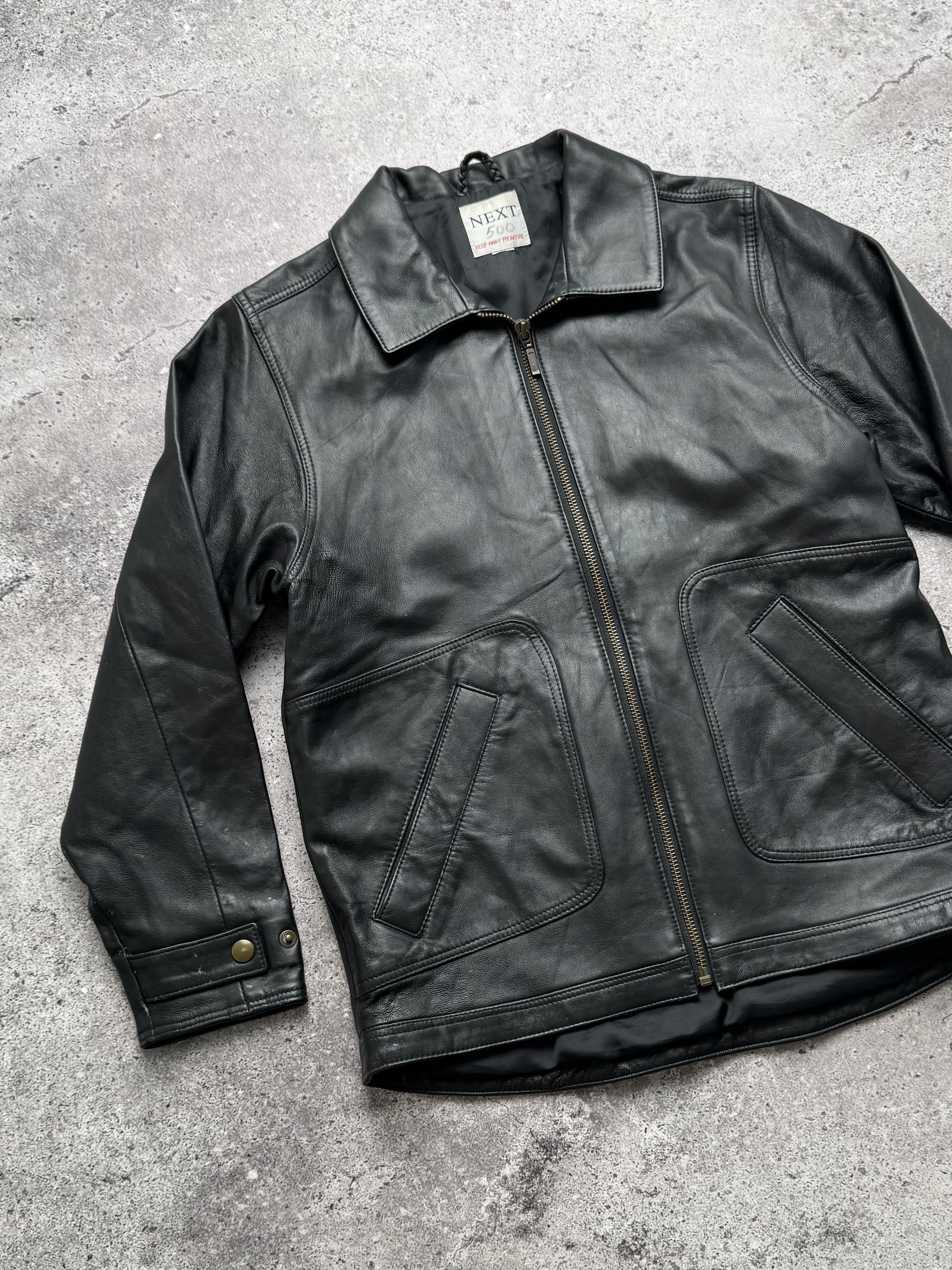 Vintage Vintage Leather Jacket C2(V481) Size XXS / US 00 / IT 34 - 2 Thumbnail