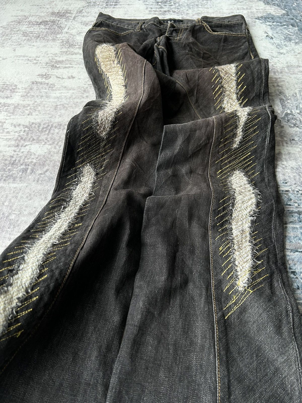 GOSTAR DE FUGA Fuga Super Flared Rockstar Jeans Size US 31 - 3 Thumbnail