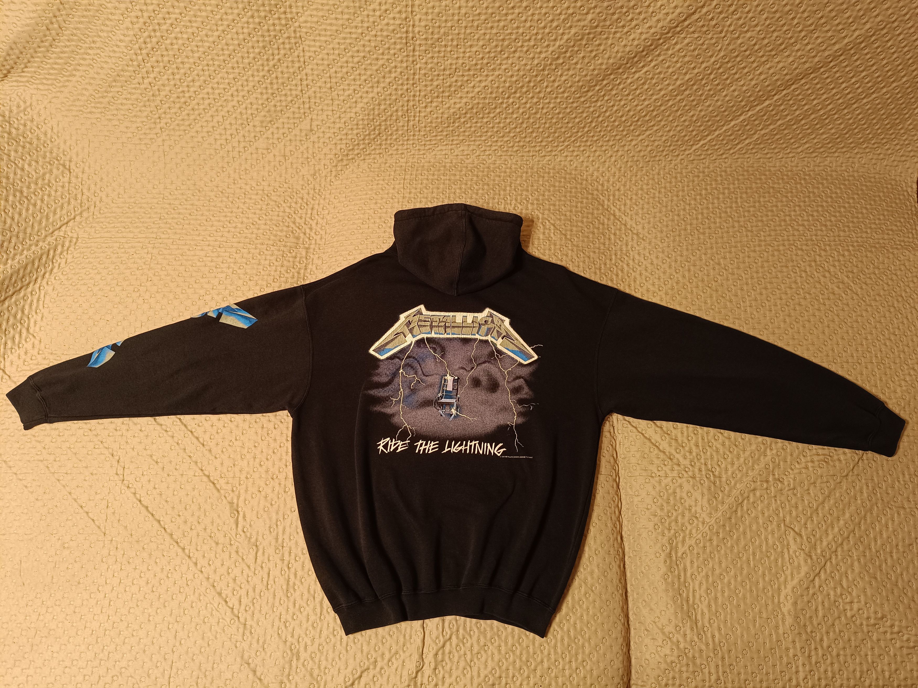 Giant Metallica Ride The Lightning Vintage Hoodie 1994 Giant Size US L / EU 52-54 / 3 - 2 Thumbnail