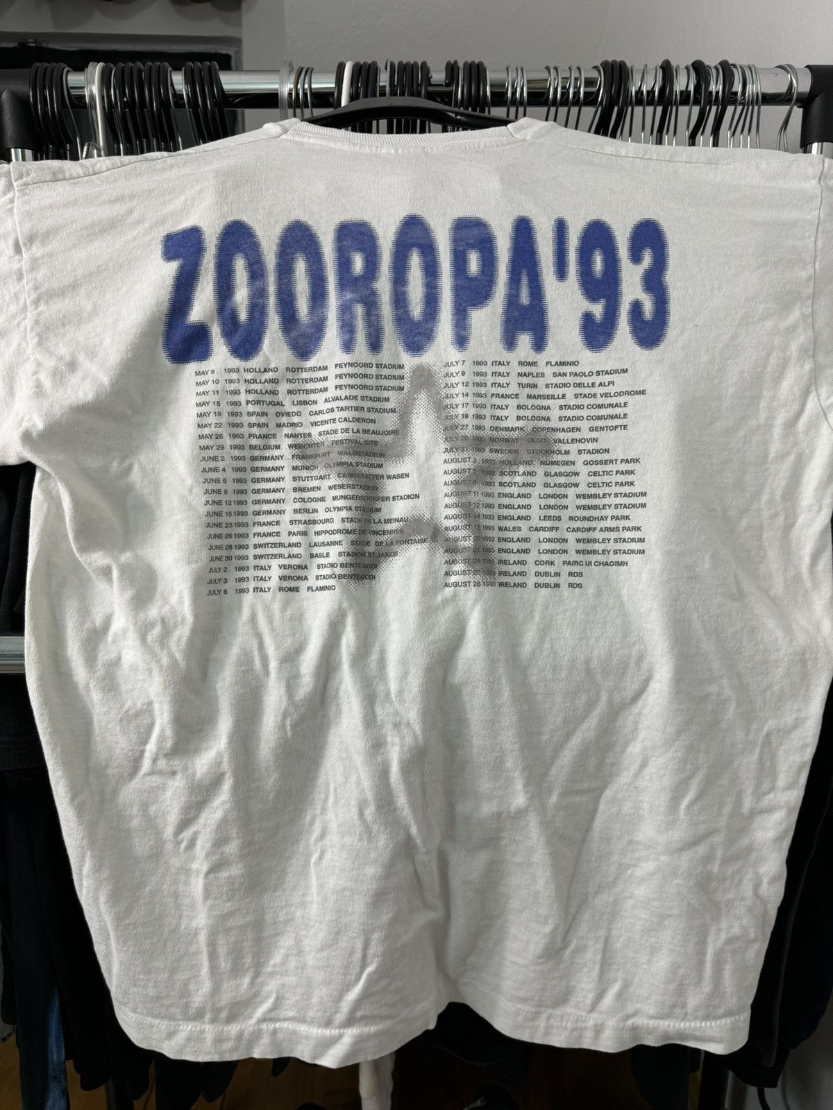 Band Tees × Vintage Vintage U2 Zooropa 1993 Europe Tour Single Stitch XL 90s Size US XL / EU 56 / 4 - 7 Thumbnail