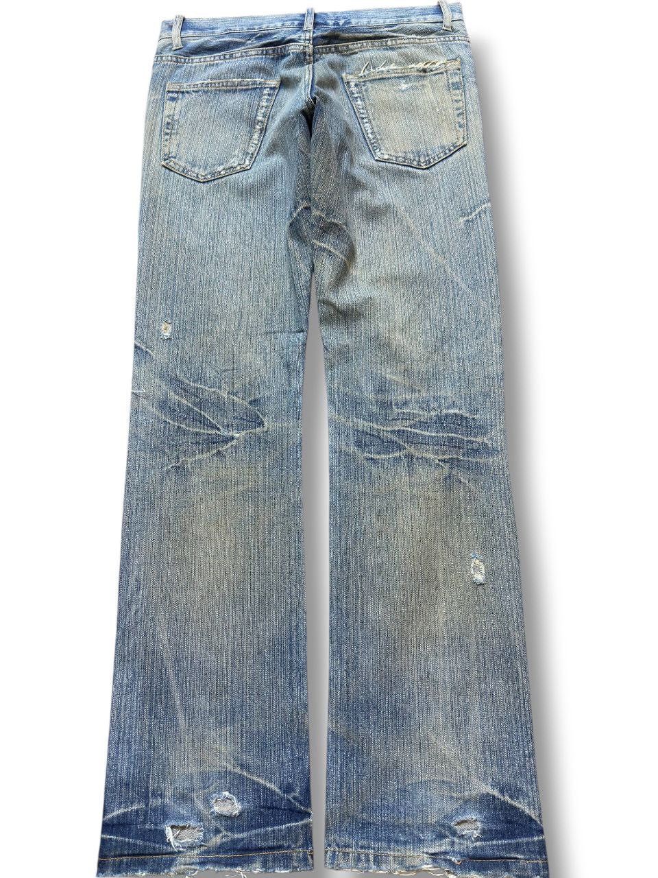 Le Grande Bleu (L.G.B.) Vintage Japanese Brand Mudwash Ripped Grunge Distress Denim Size US 31 - 4 Thumbnail