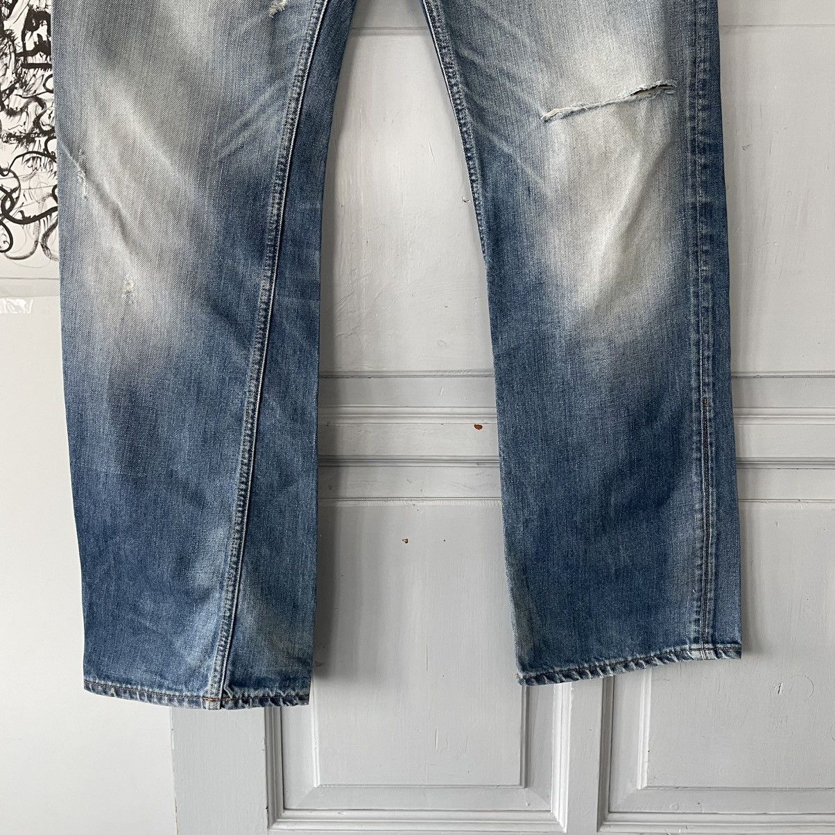 G-Star × Vintage Vintage 00’s G-star RAW Distressed Denim Pants Y2K Size US 32 / EU 48 - 5 Thumbnail