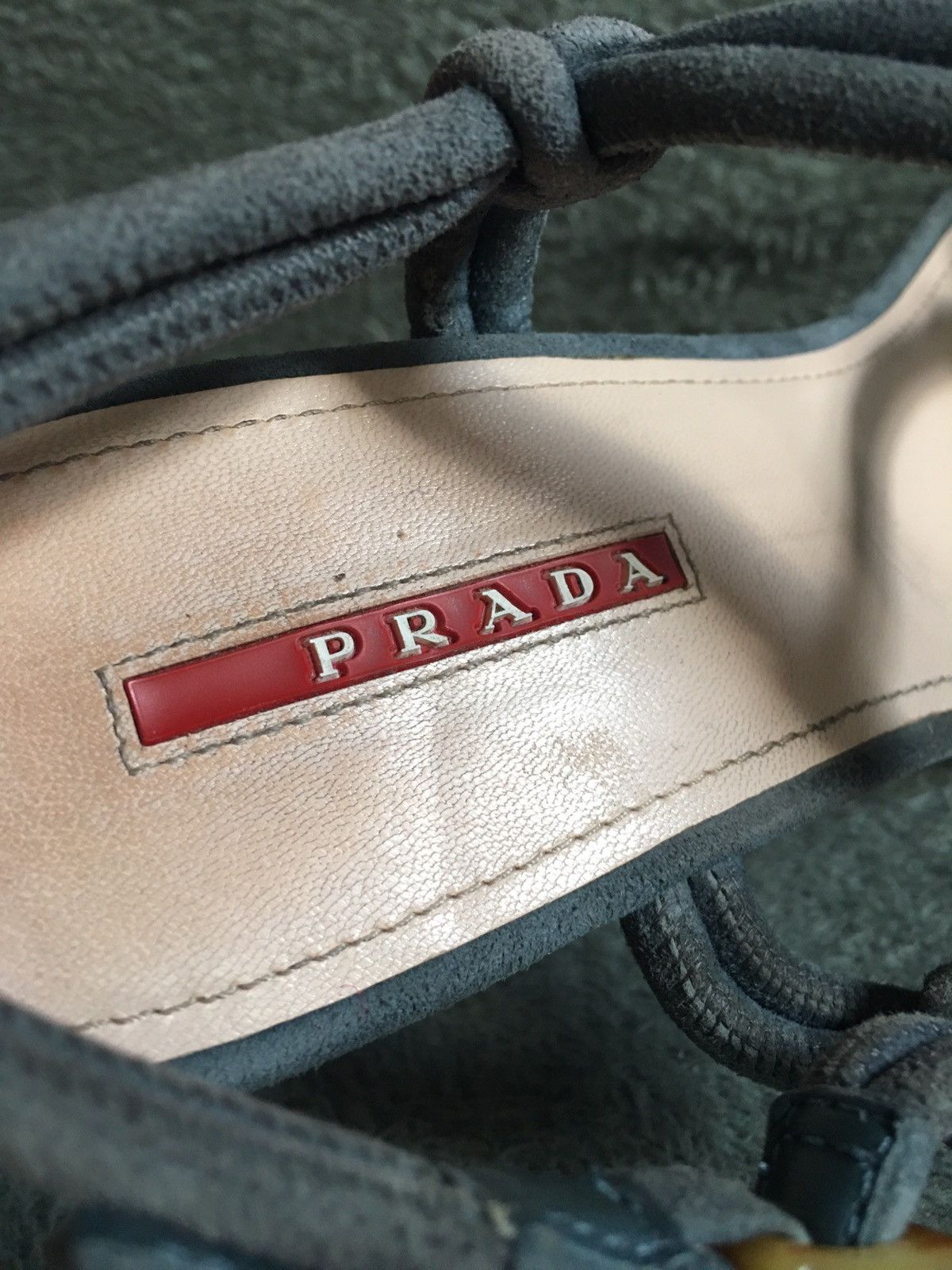 Prada PRADA Suede Strappy Knot Espadrille Wedge Sandals EU 41 Size US 11 / IT 41 - 12 Thumbnail