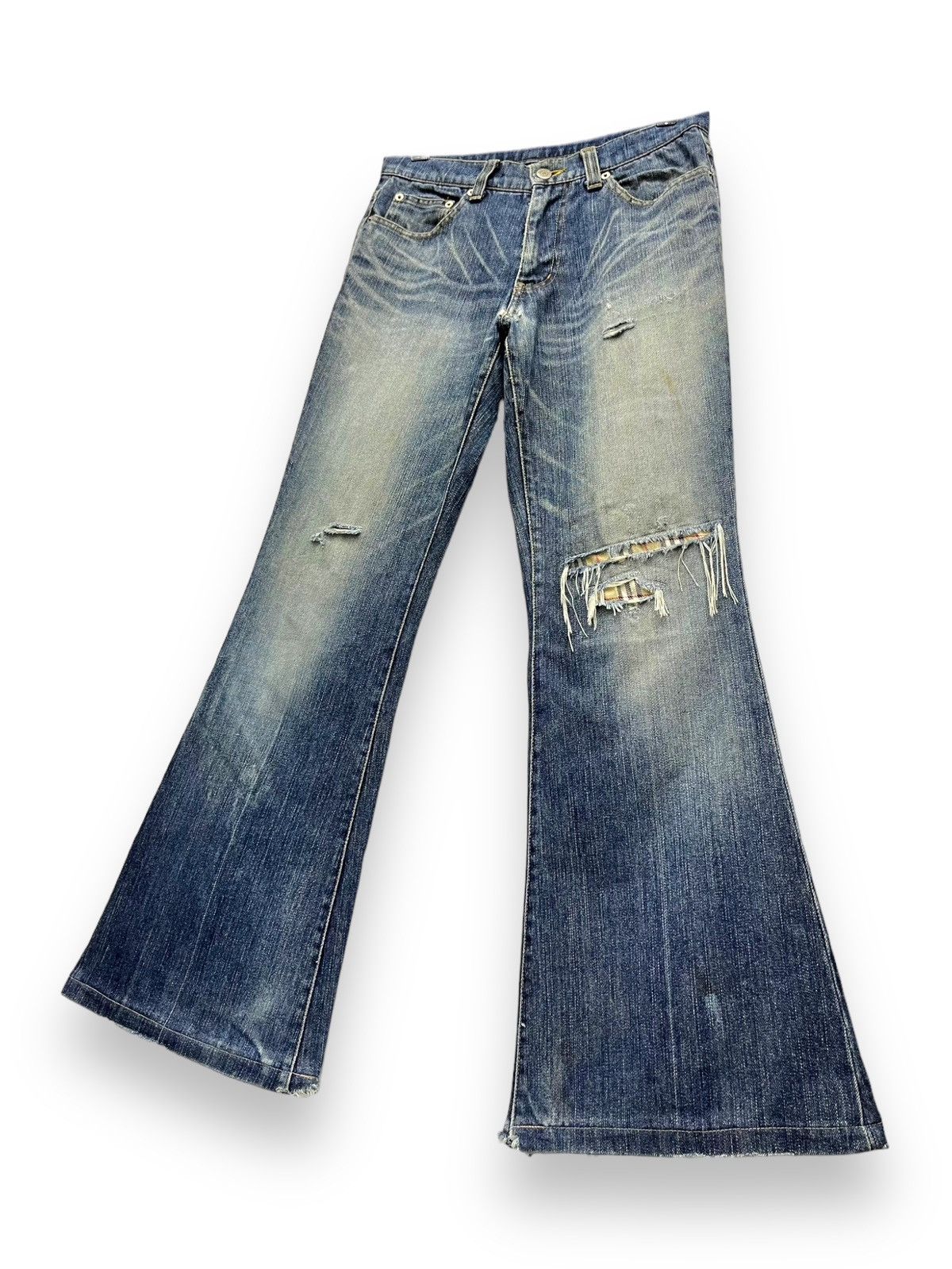 🔥SICK 90's TORNADO MART Natural Worn-Out Thrashed Flared 💥
