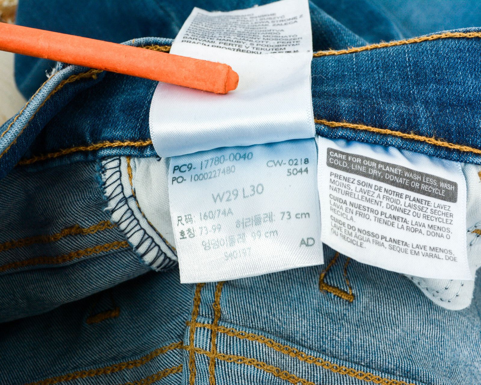 Levi's BIG E 710 Super Skinny Women W29 L30 Pants Jeans Trousers Size 29" - 2 Thumbnail