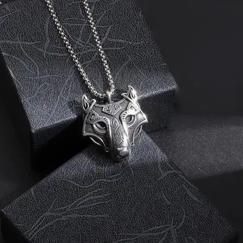 Jewelry × Vintage Wolf Head Totem Necklace Size ONE SIZE - 4 Thumbnail