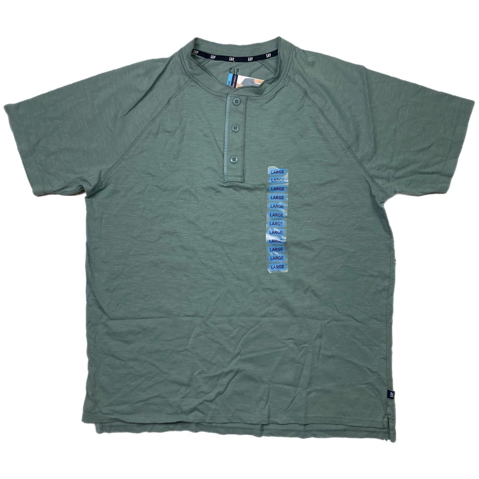 Gap GAP Short Sleeve Henley Men’s Tee Size US L / EU 52-54 / 3 - 1 Thumbnail