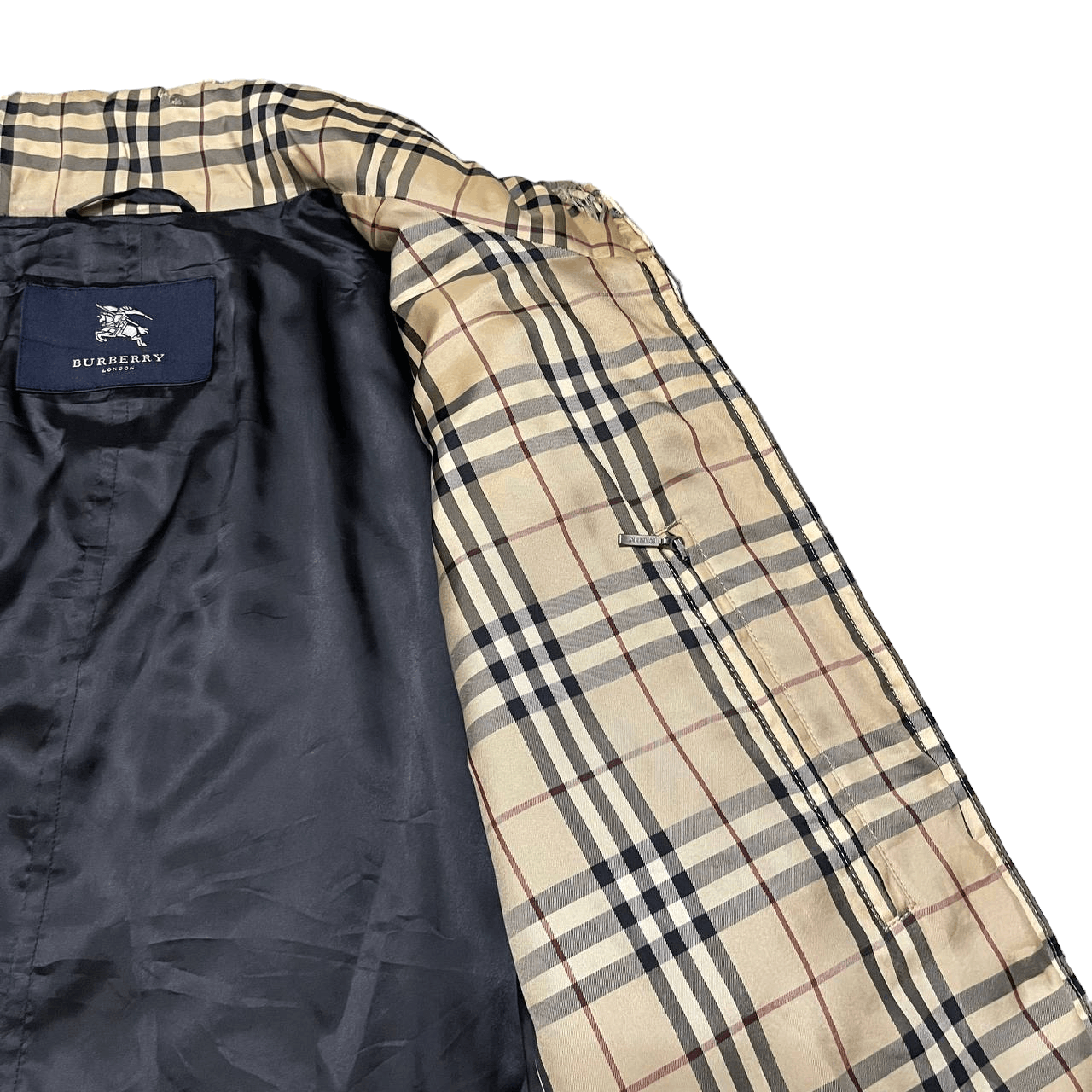 Burberry Vintage Burberry London Nova Check Quilted Jacket Distressed Size US L / EU 52-54 / 3 - 8 Thumbnail