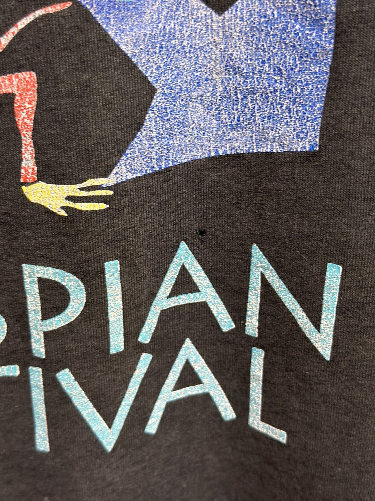 Fruit Of The Loom Thrashed vintage 1998 International The Spian Fest Tee Size US XXL / EU 58 / 5 - 3 Thumbnail