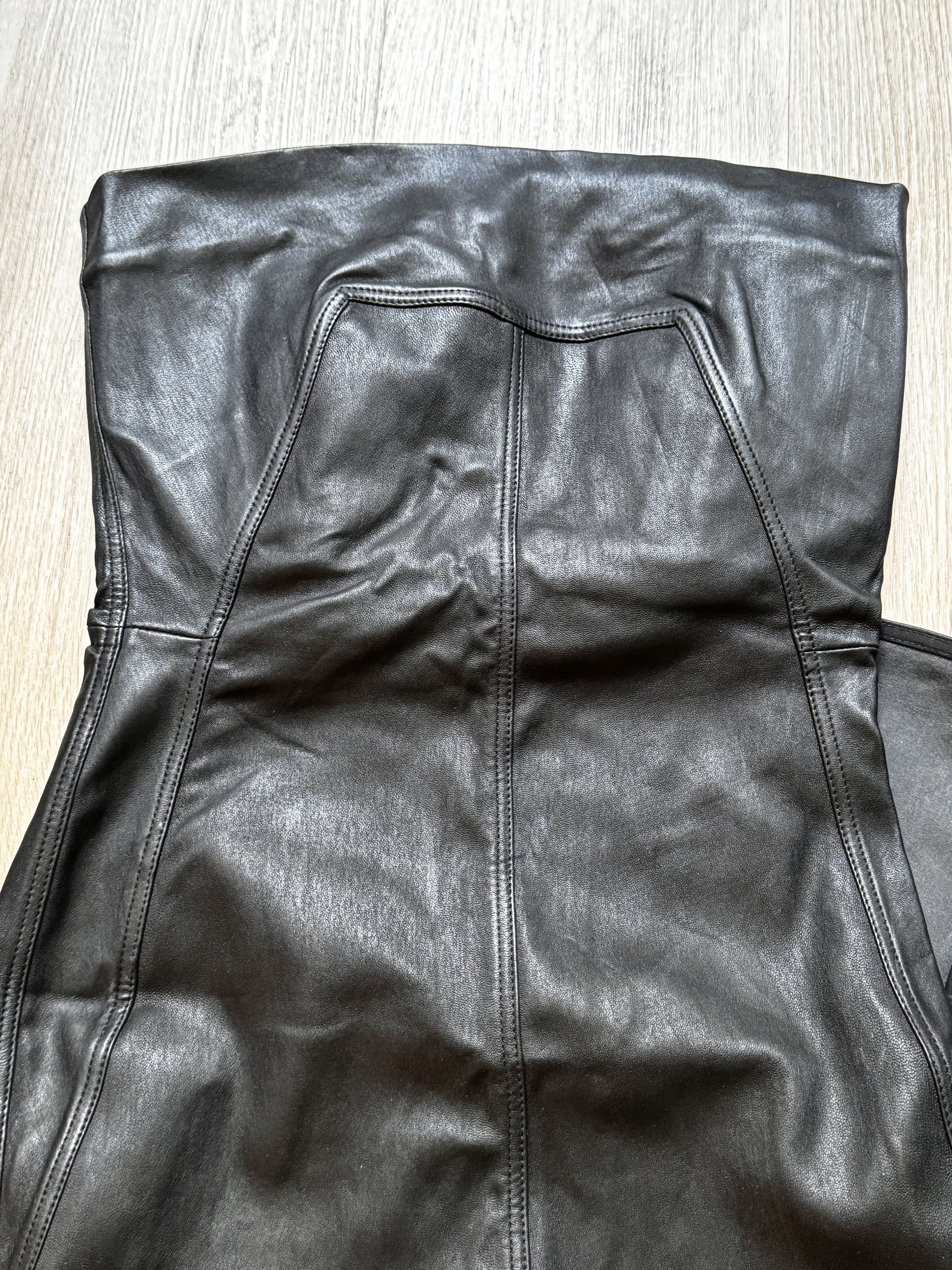 Rick Owens Black leather dress as seen on Kendal Jenner Size XS / US 0-2 / IT 36-38 - 4 Thumbnail