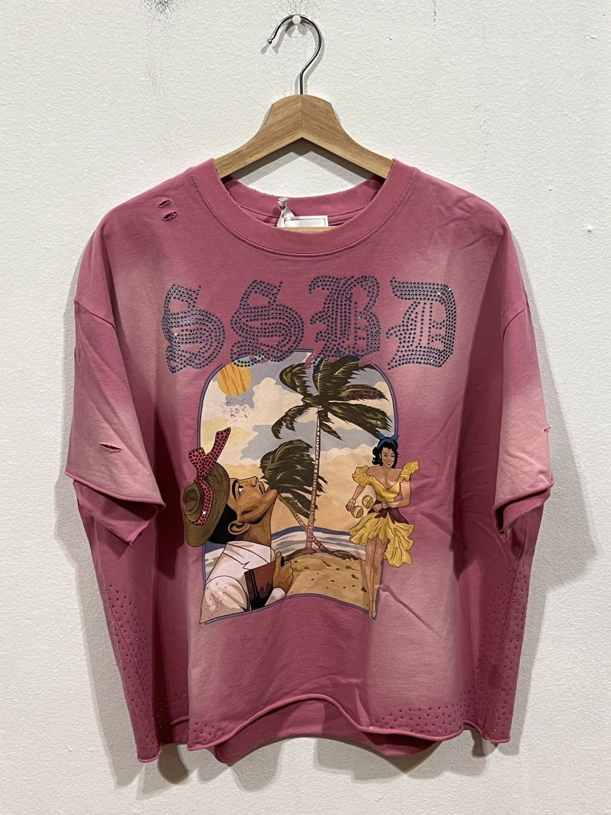 Other SSBD Playa Pink Rhinestone Tee Size US XL / EU 56 / 4 - 1 Thumbnail