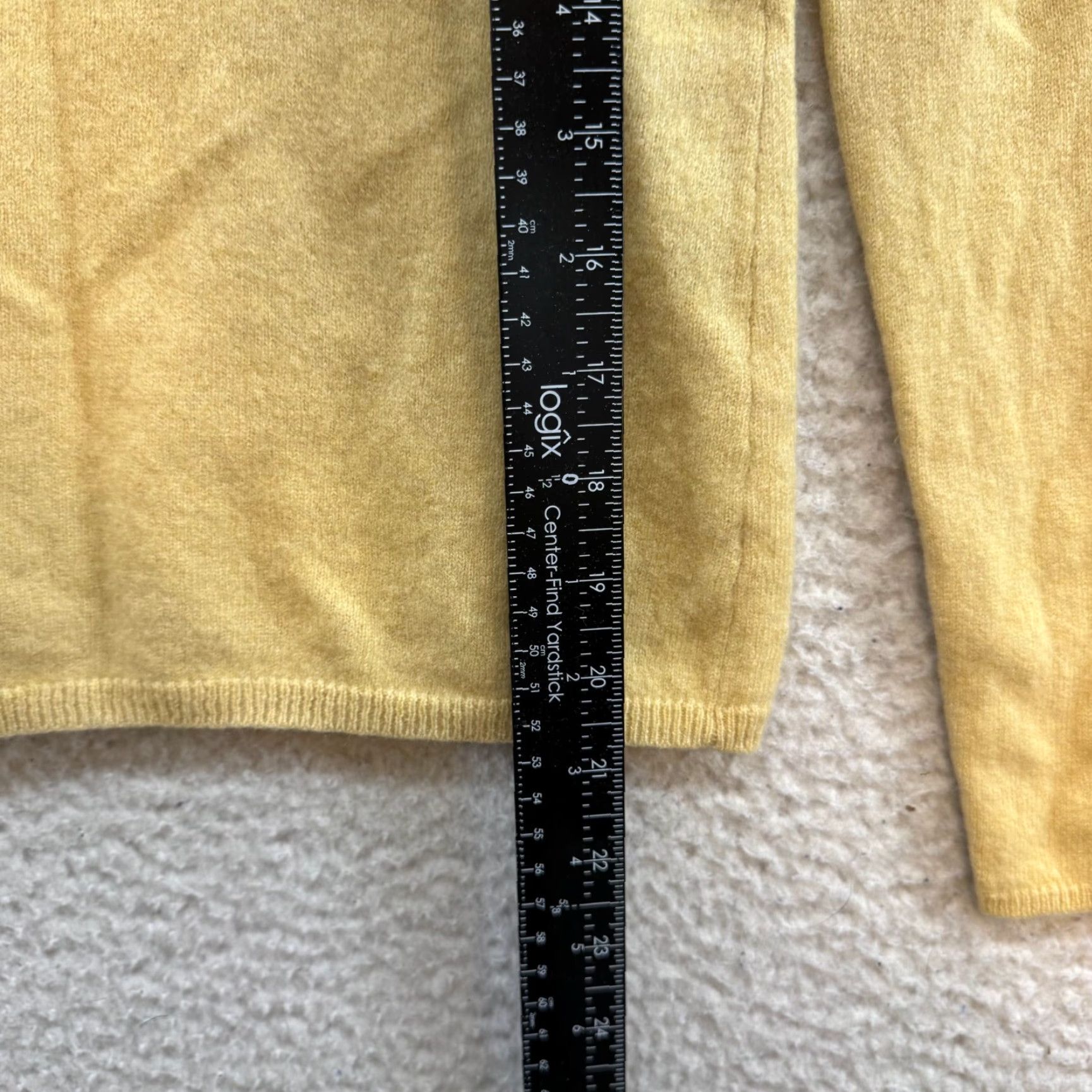Vintage VINTAGE Peck & Peck Cashmere Sweater Top Yellow 2 Ply V-Neck Women's M/S Small Medium Regular 100% Cashmere Size S / US 4 / IT 40 - 5 Thumbnail