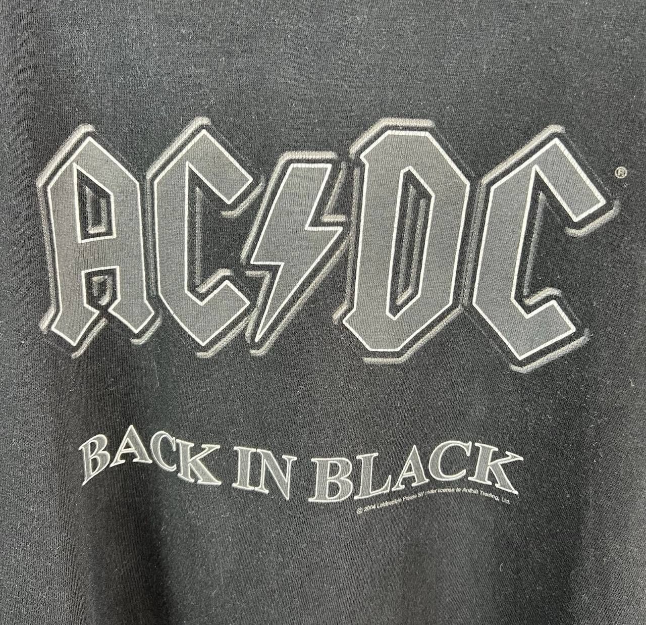 Metallica ACDC Back In Black 2004 Vintage Tee Men's Size L Size US L / EU 52-54 / 3 - 4 Thumbnail