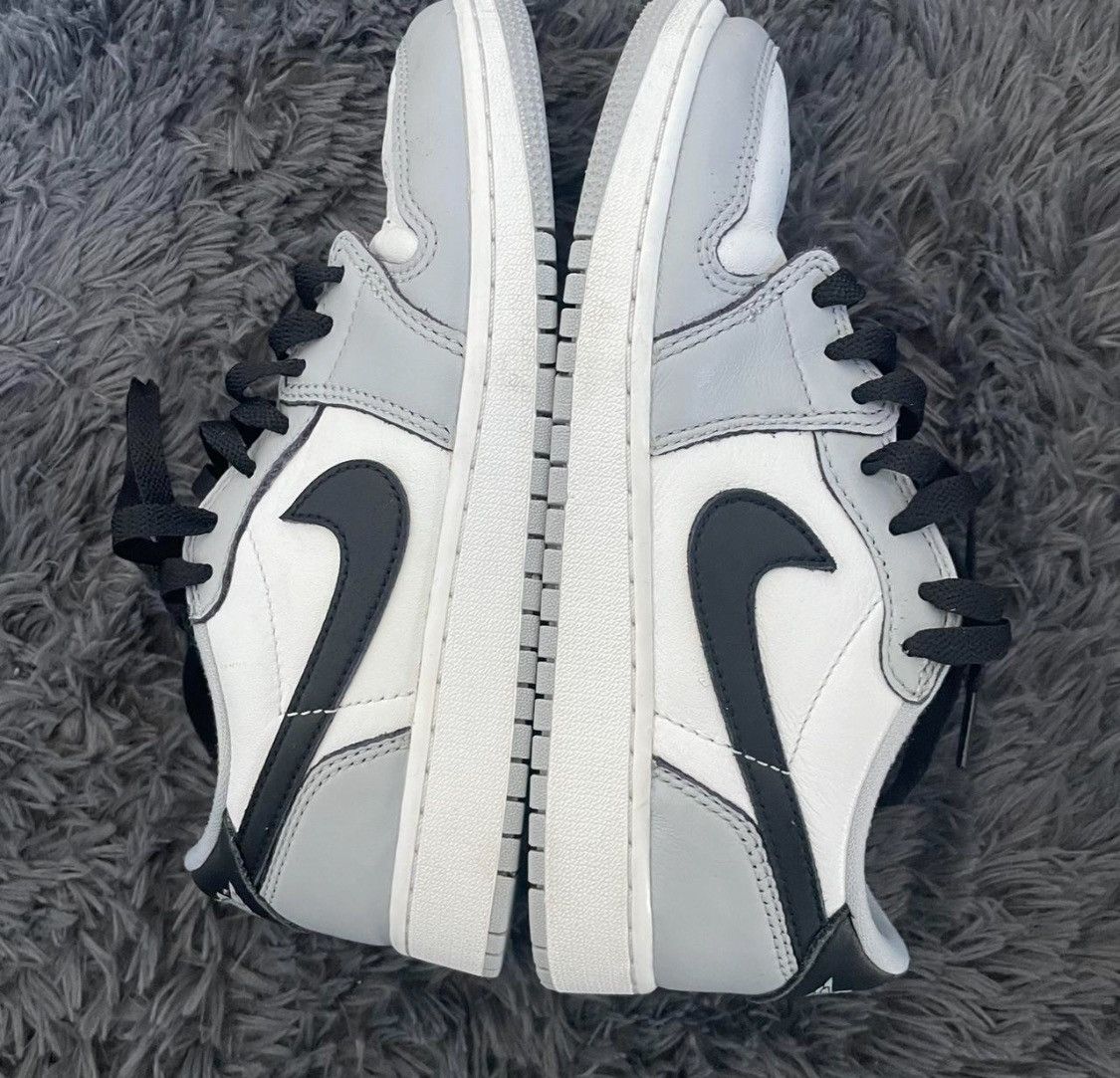 Jordan Brand Nike Air Jordan 1 Retro Low OG Barons Gray Black CZ0858-110 Size US 5 / EU 37 - 6 Thumbnail