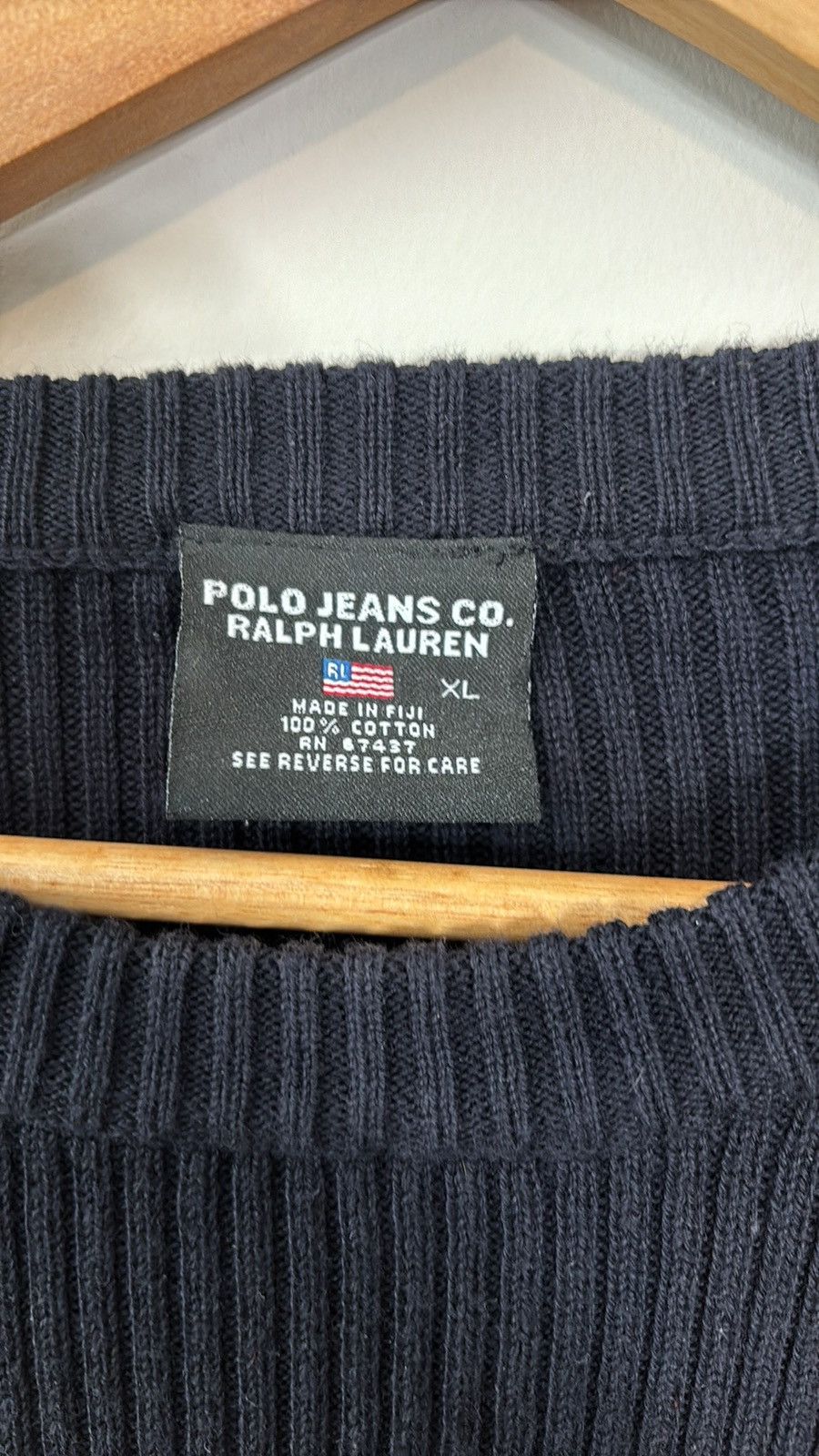 Polo Ralph Lauren × Vintage Vintage Polo Jeans Sweater Size US XL / EU 56 / 4 - 3 Thumbnail