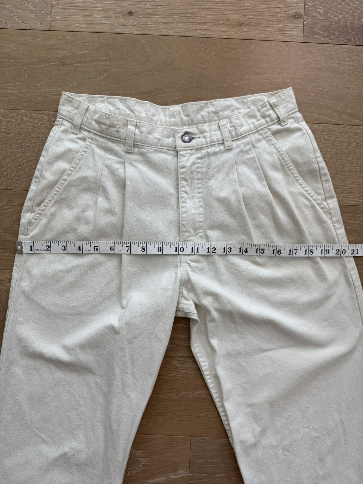 Levi's Vintage 80s White Pleated Levi’s 501 Pants Size 31" - 16 Thumbnail