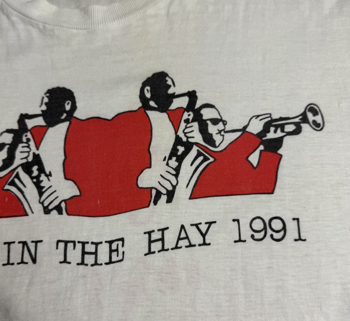 Band Tees Vintage Jazz In The Hay 1991 Festival T-Shirt Size US L / EU 52-54 / 3 - 6 Thumbnail