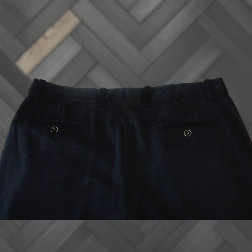 Tommy Bahama Tommy Bahama Men's Dress Pants Silk Black Size 35x32 Pleated Formal Business Size US 35 - 1 Thumbnail
