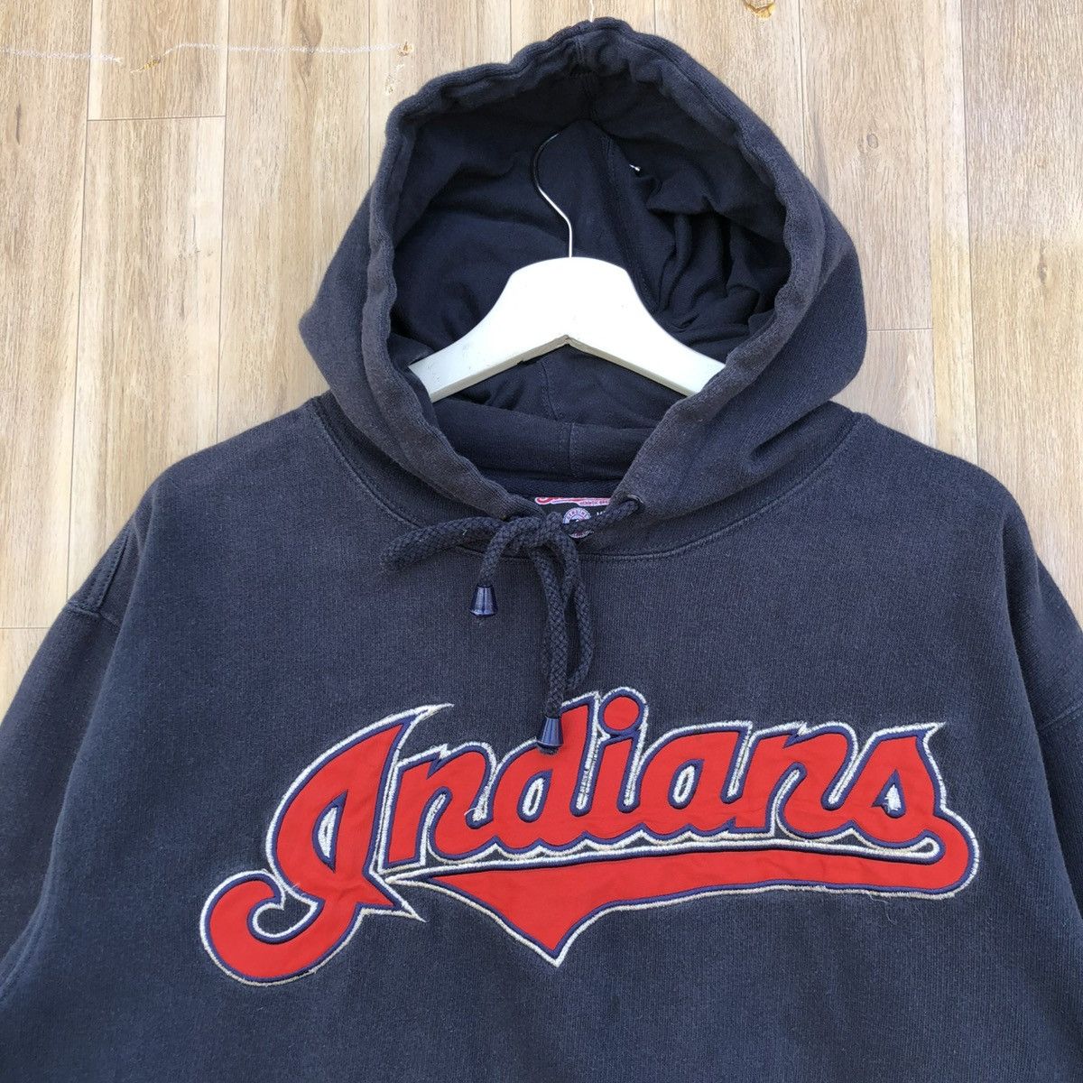 MLB Vintage Cleveland Indians Team Hoodie Sweatshirt Size US L / EU 52-54 / 3 - 3 Thumbnail
