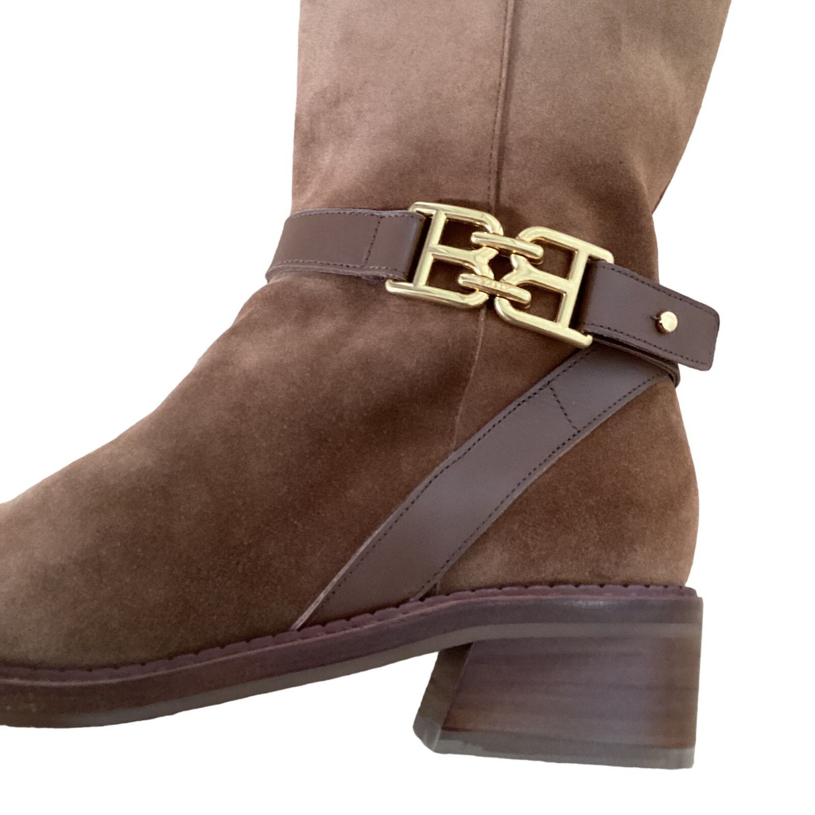 Bally NWT BALLY Eloire Tall Suede Riding Boots Tan Sz 39 Size US 8.5 / IT 38.5 - 12 Thumbnail