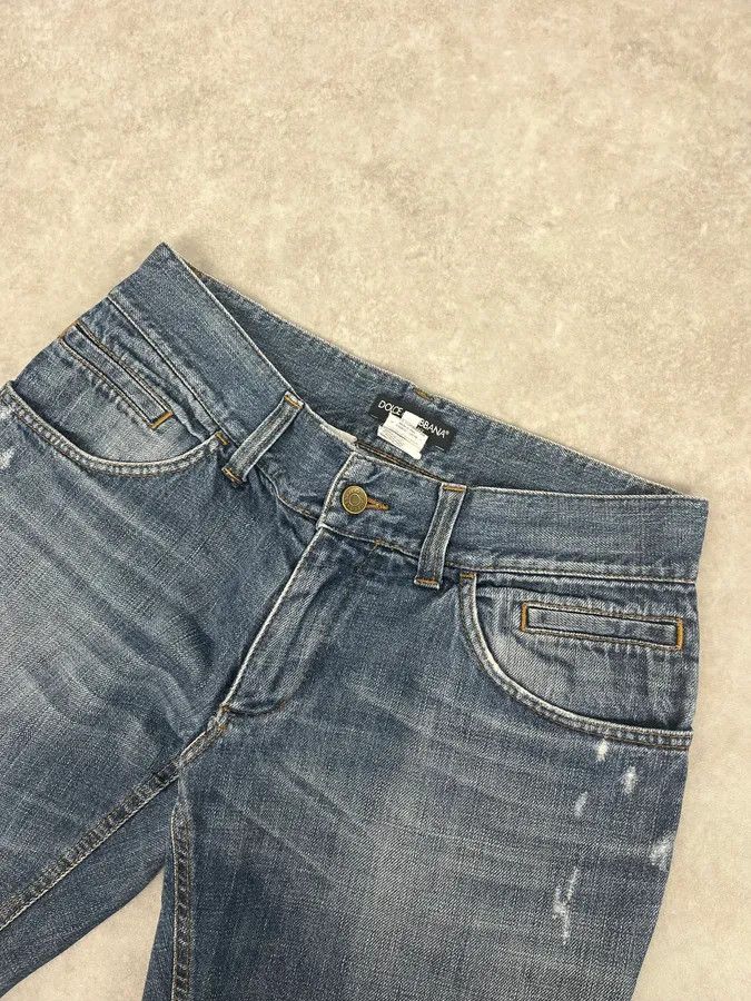 Dolce & Gabbana 2000s Dolce & Gabbana Blue Slim Denim Jeans Size US 30 / EU 46 - 7 Thumbnail