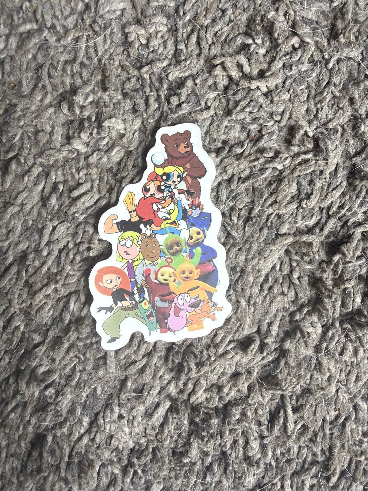 Cartoon Network 1990s Animated Television Mashup Sticker Size ONE SIZE - 1 Thumbnail