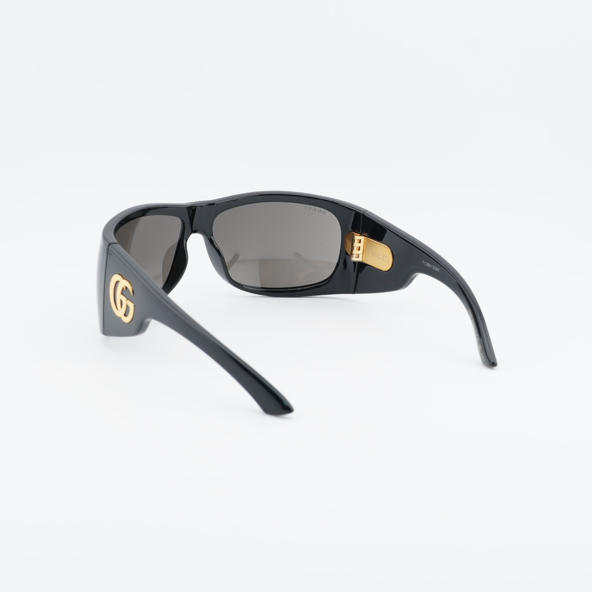 Gucci Gucci GG2170S 001 Sunglasses Black Rectangle Frame Size ONE SIZE - 3 Thumbnail