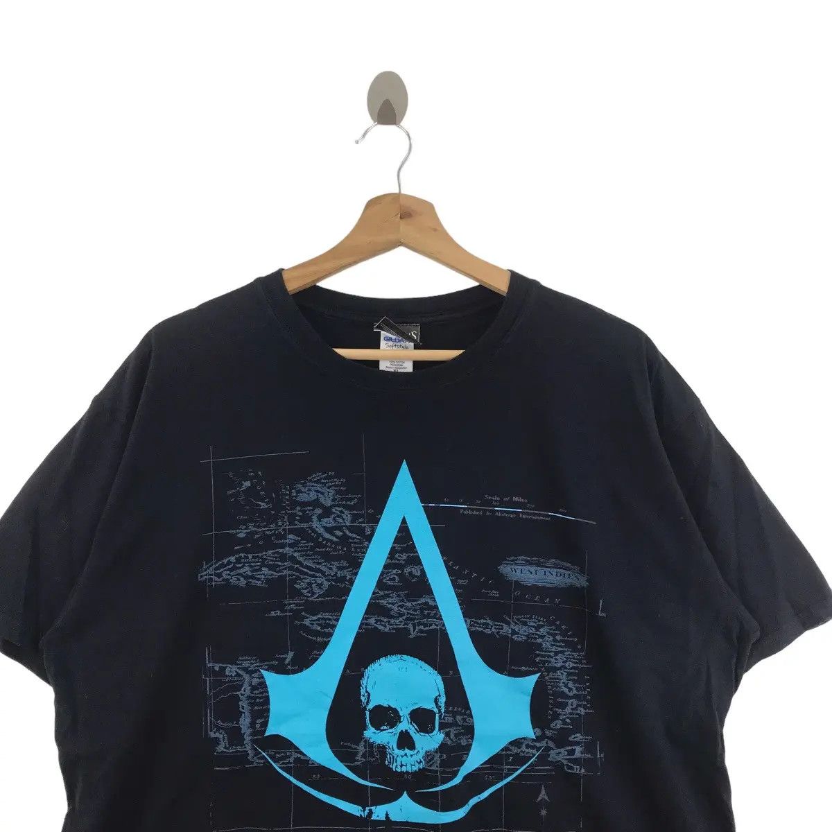 Vintage ASSASSIN'S CREED Iv Games Movie Black Flag Skull Print Black Size US XL / EU 56 / 4 - 2 Thumbnail