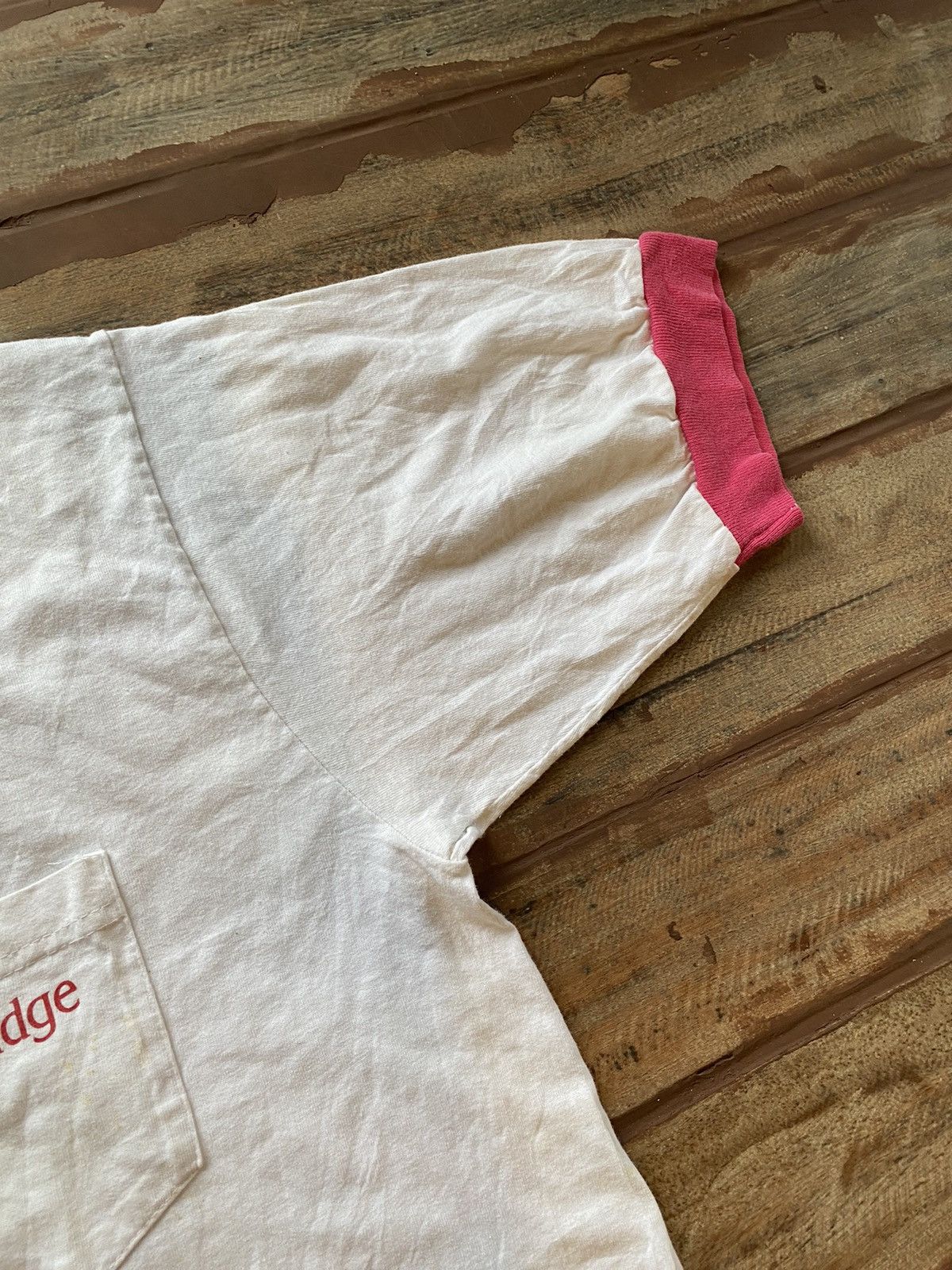 Vintage Vintage 1990s Cambridge Ribbed T-Shirt Size US XL / EU 56 / 4 - 3 Thumbnail