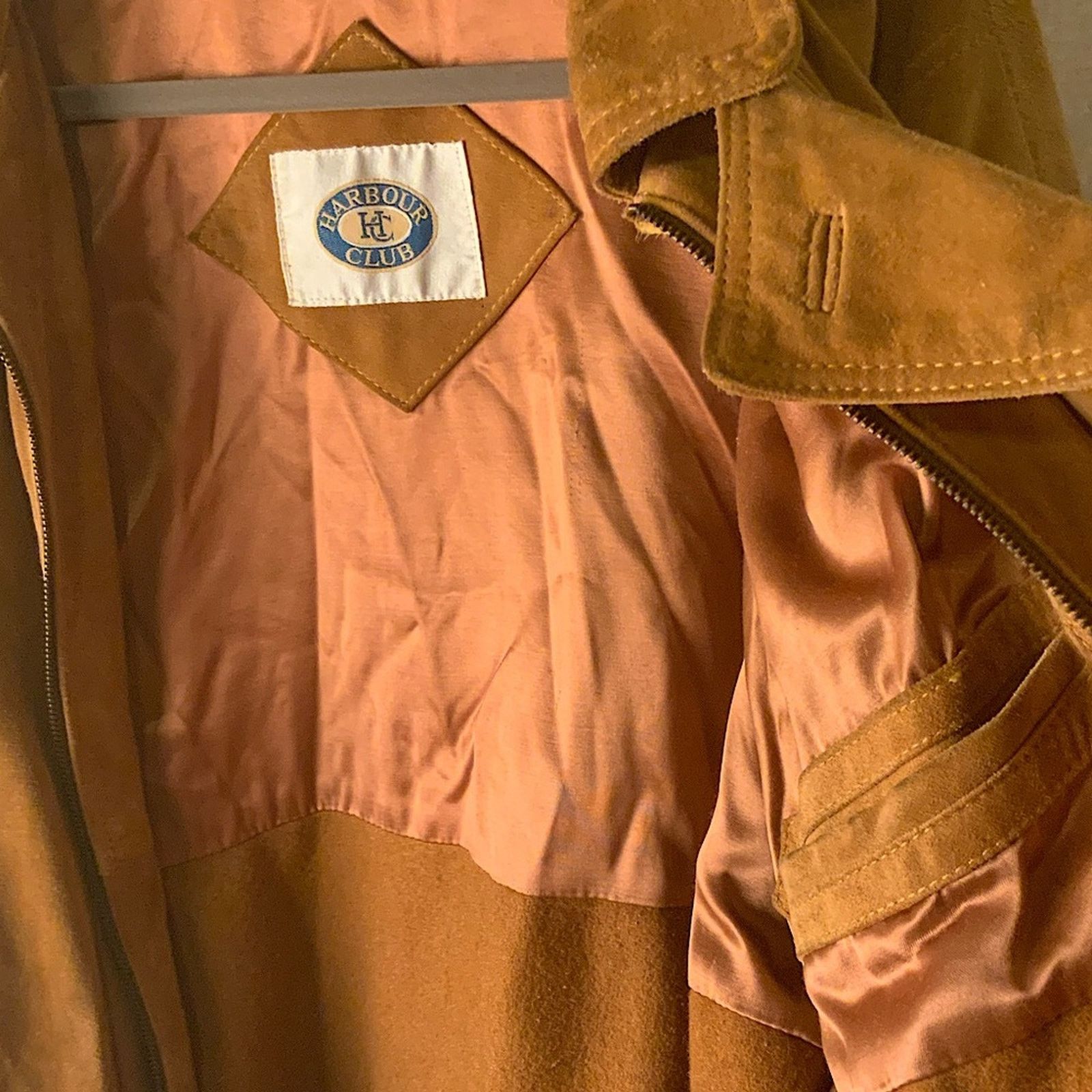 Rare Harbour Club Vintage Genuine Suede Leather Jacket