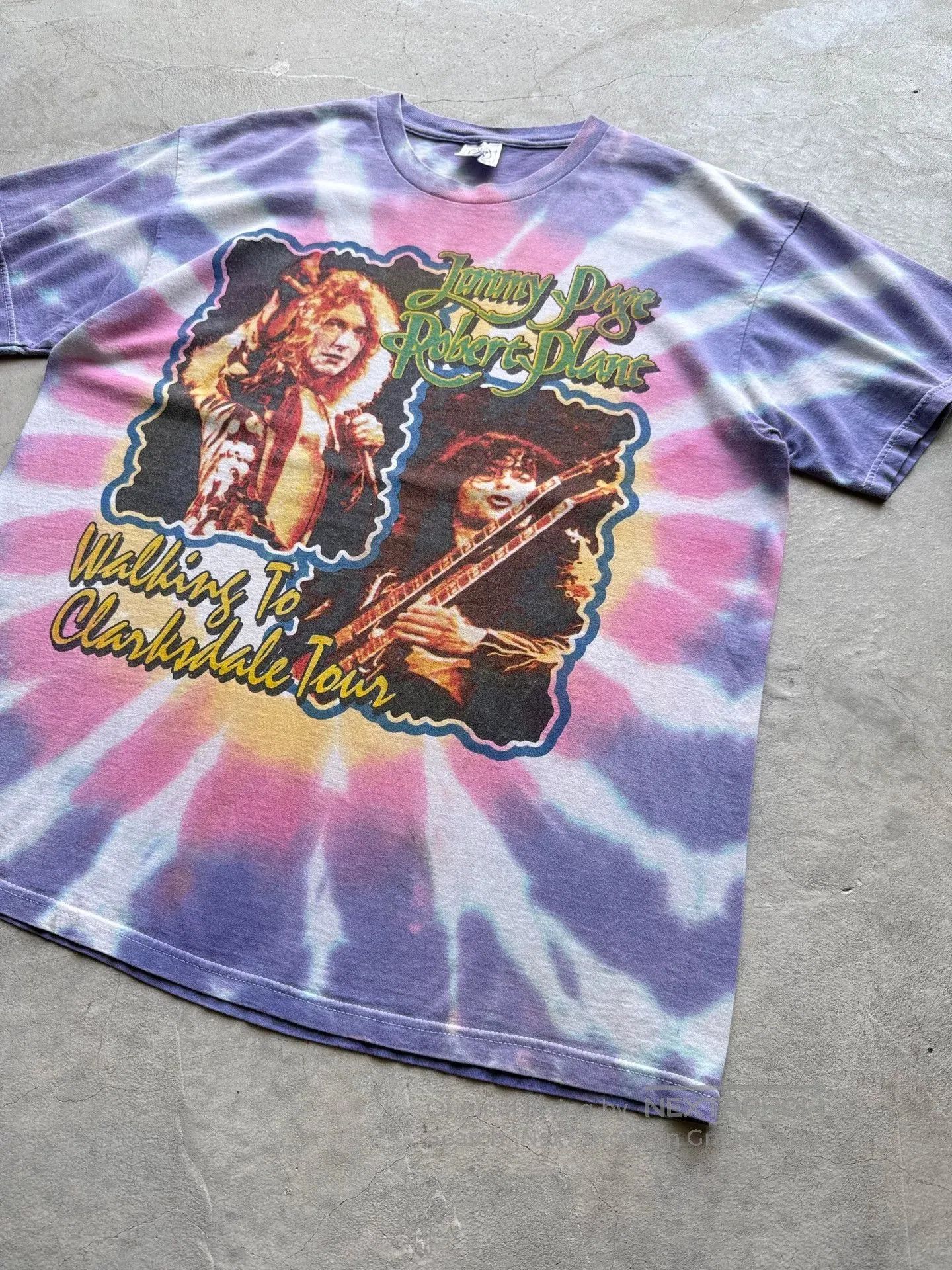 Vintage Vintage 90s Led Zeppelin Tour Band Tee. Size US L / EU 52-54 / 3 - 2 Thumbnail