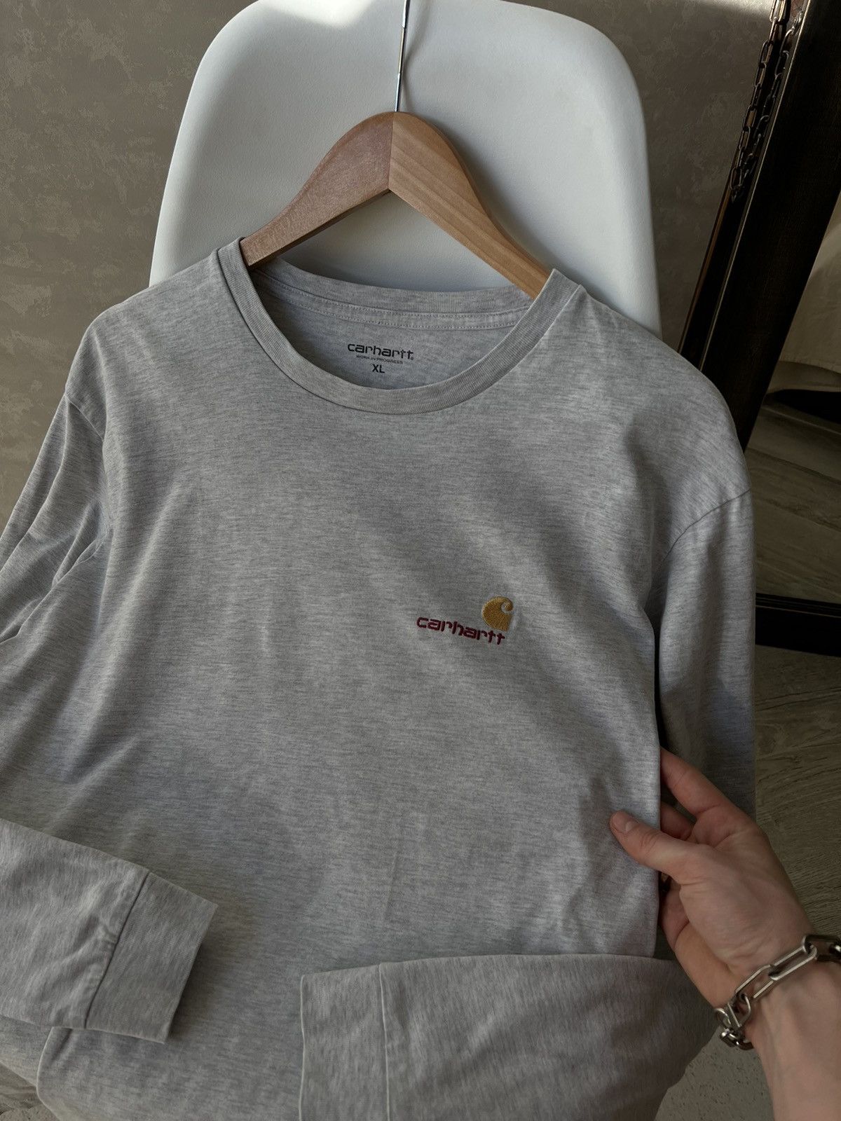 Carhartt × Carhartt Wip Carhartt Script Logo Longsleeve Size US XL / EU 56 / 4 - 2 Thumbnail