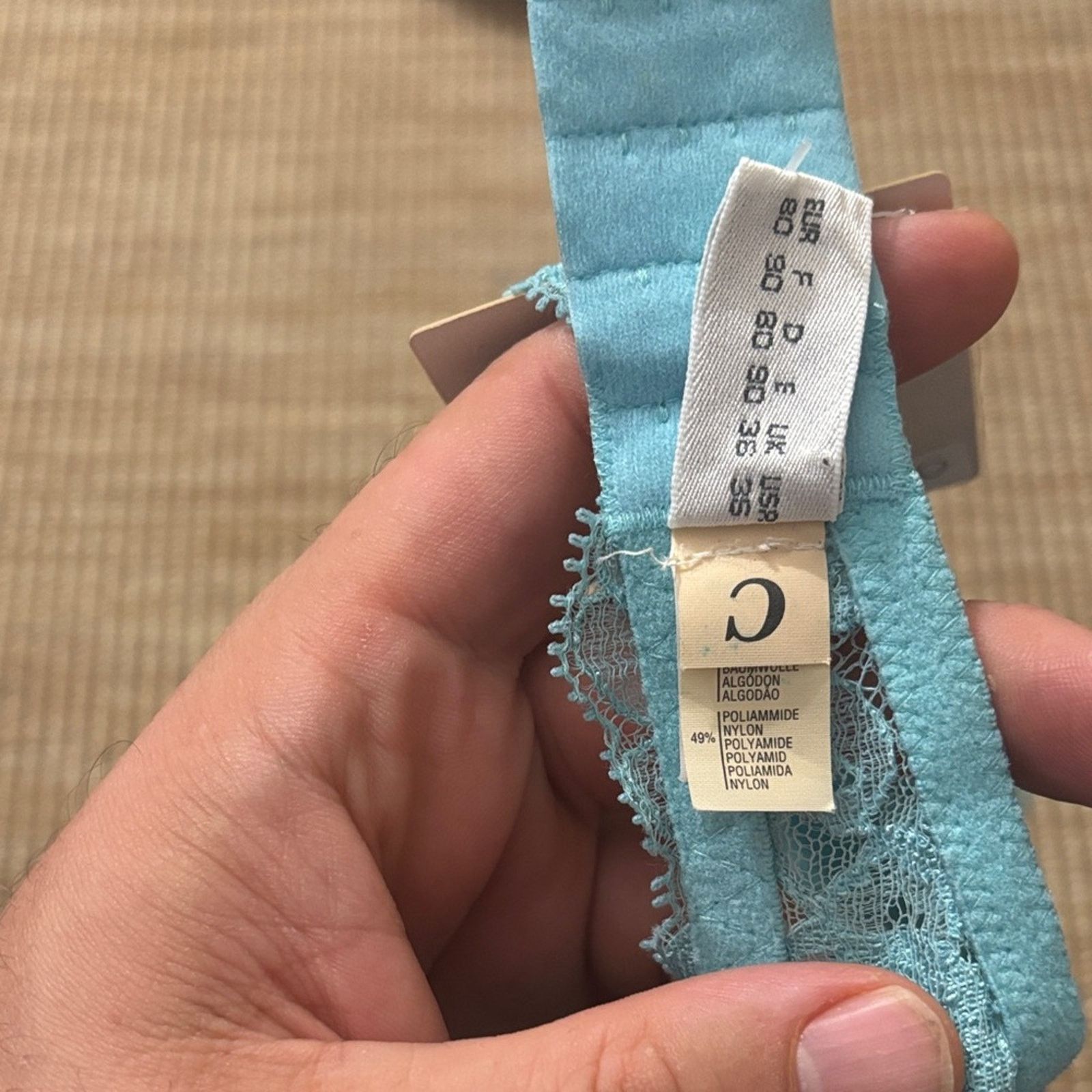 La Perla La Perla Lace Bra in Light Blue size 36C Size ONE SIZE - 7 Thumbnail