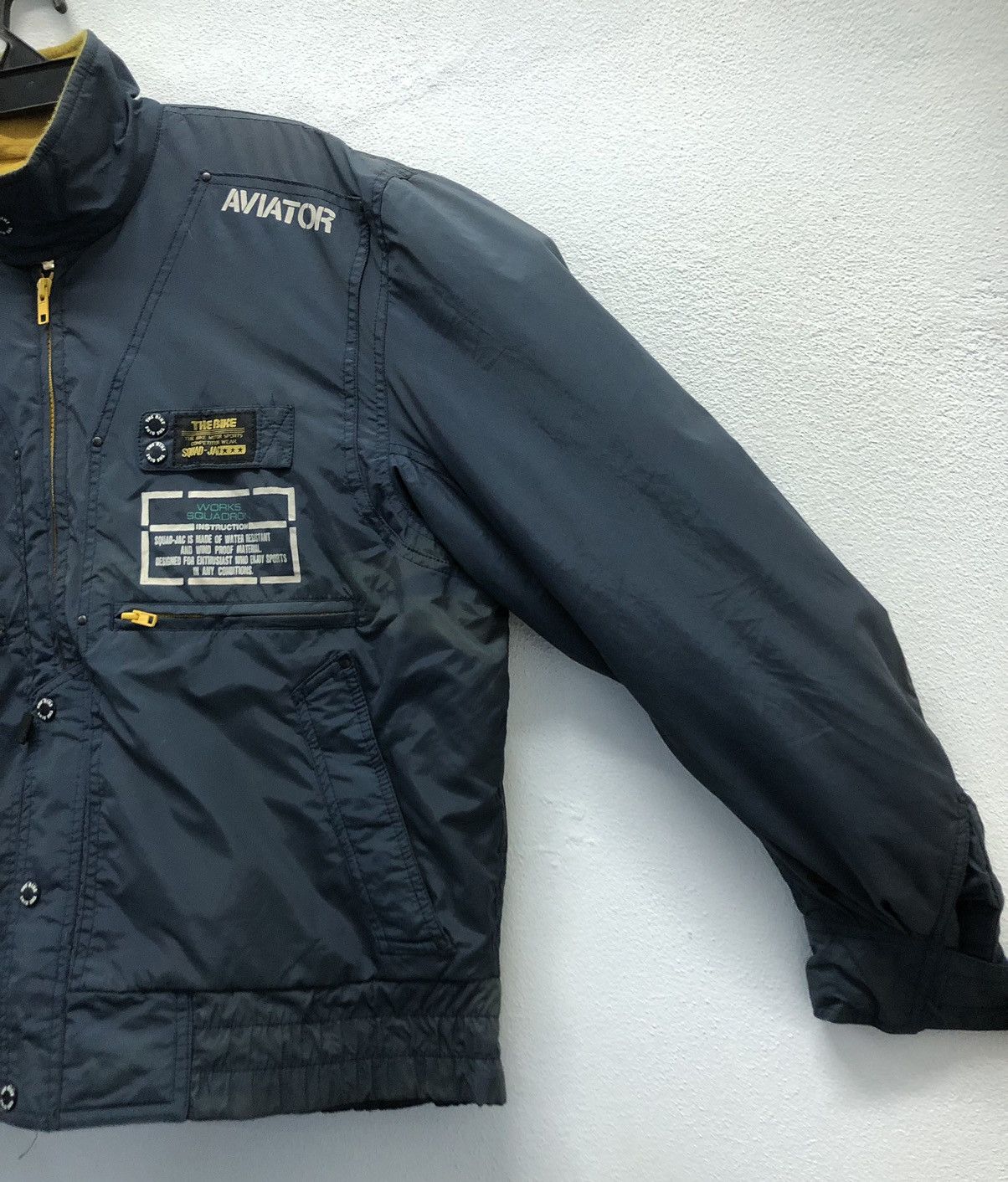 Vintage Vintage THE BIKE Squad-Jac Aviator Jacket by Daito Co. Ltd. Size US L / EU 52-54 / 3 - 4 Thumbnail