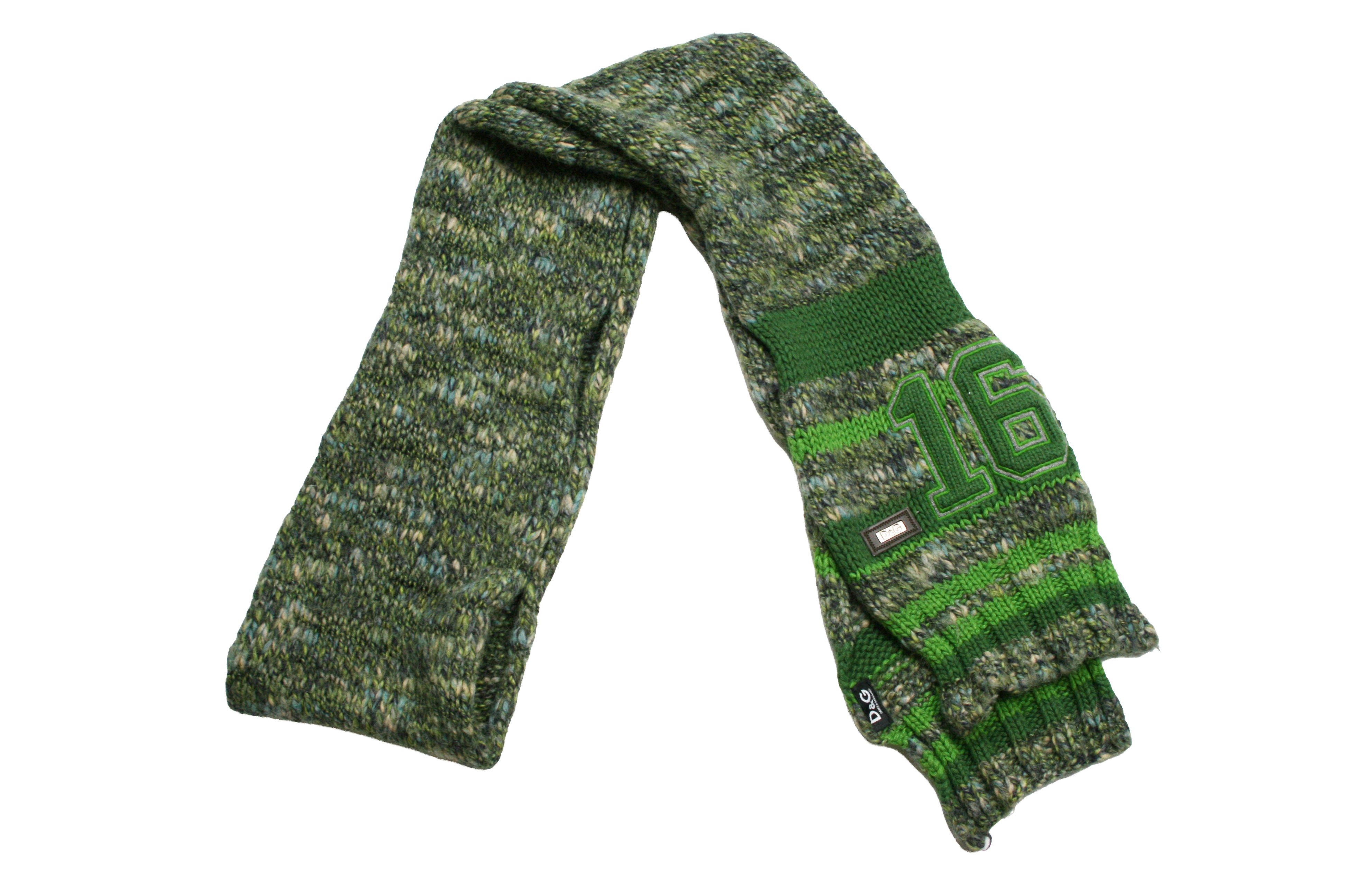 Dolce & Gabbana 00S Wool Knit Scarf Vintage Size ONE SIZE - 3 Thumbnail