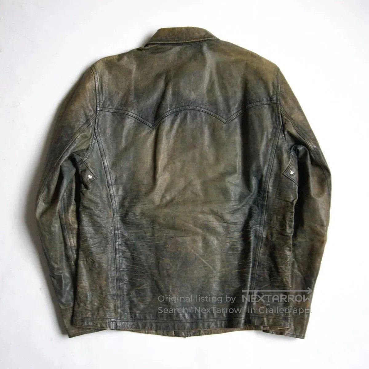 RRL Ralph Lauren ralph lauren heavy leather shirt jacket. Size US M / EU 48-50 / 2 - 2 Thumbnail